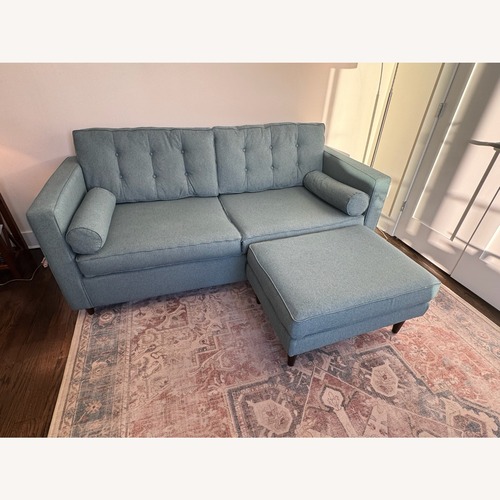 Used Joybird Braxton Sleeper Sofa Royale Peacock for sale on AptDeco