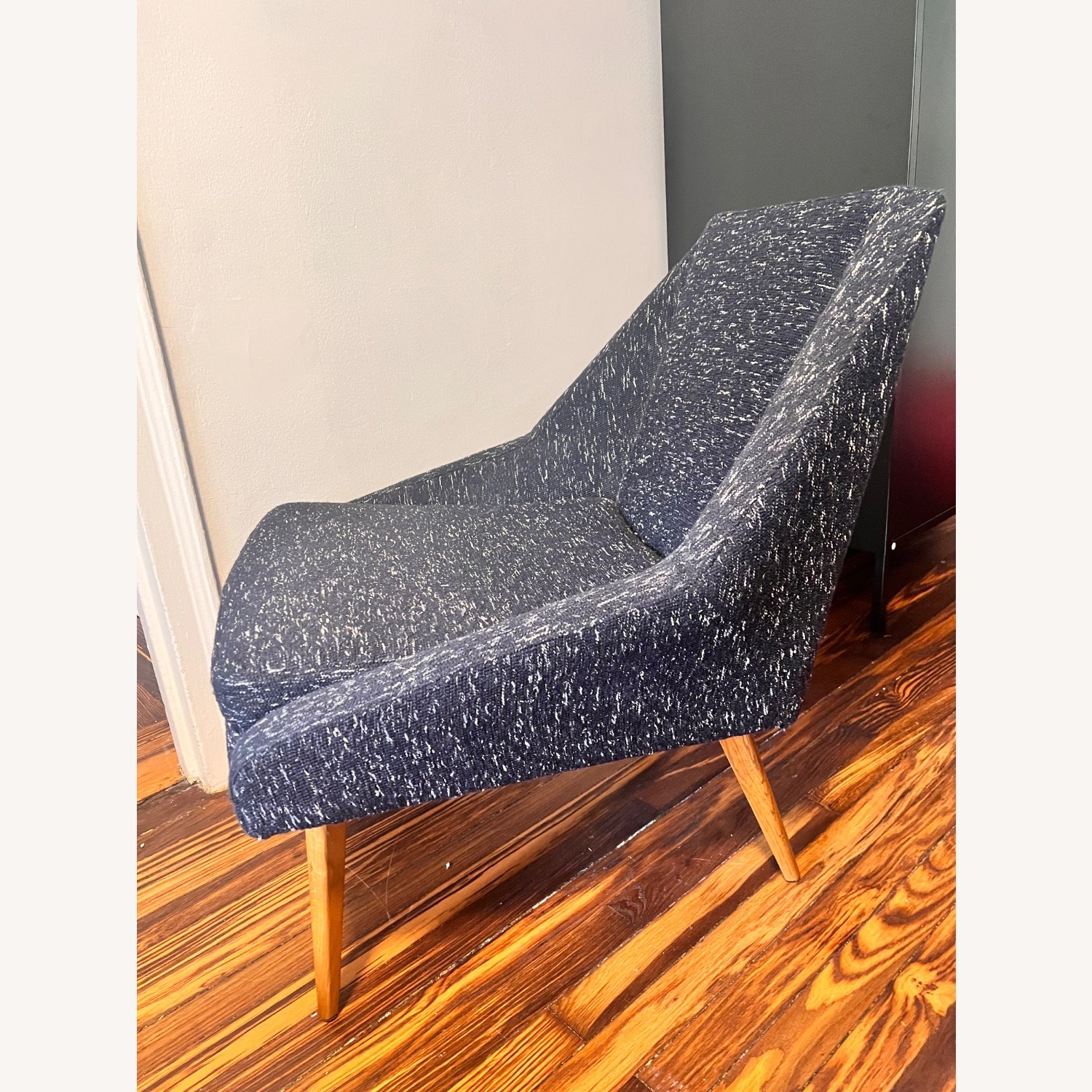 West Elm Parker Dark Blue Accent Chair - image-2