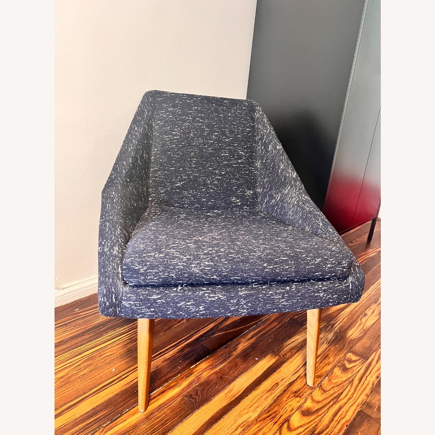 West Elm Parker Dark Blue Accent Chair - image-1