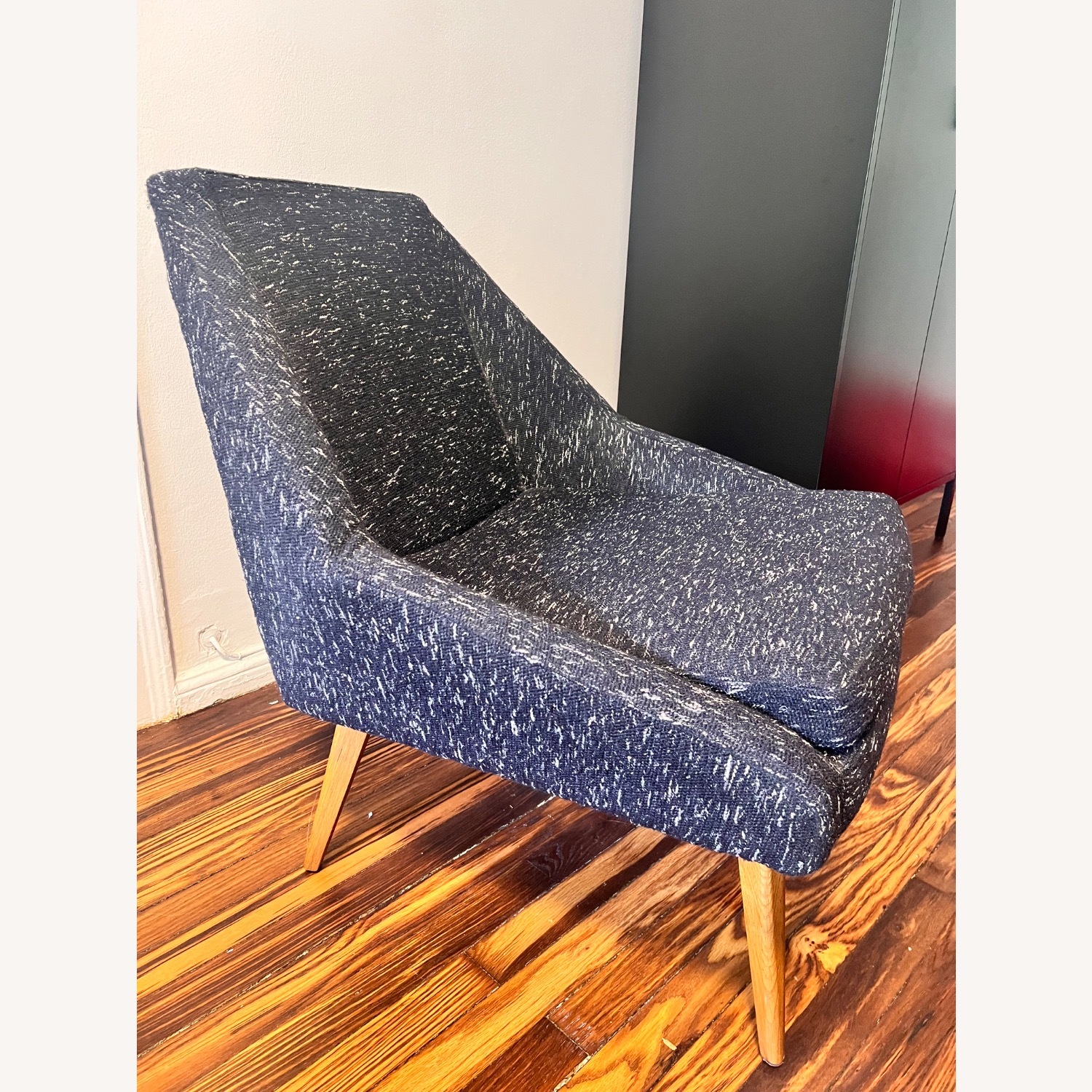 West Elm Parker Dark Blue Accent Chair - image-3