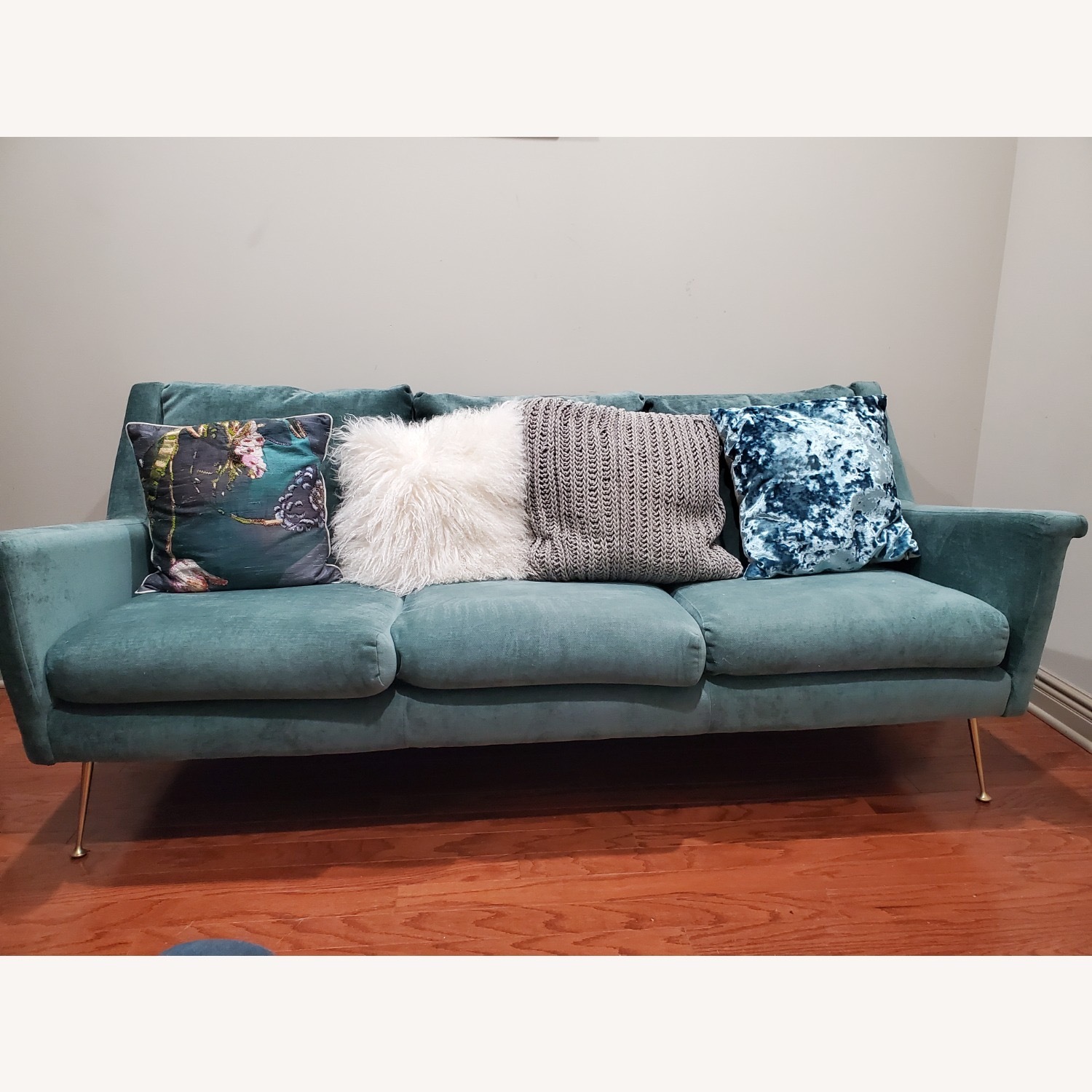 West Elm Carlo Mid Century 3 Seater Sofa - image-1