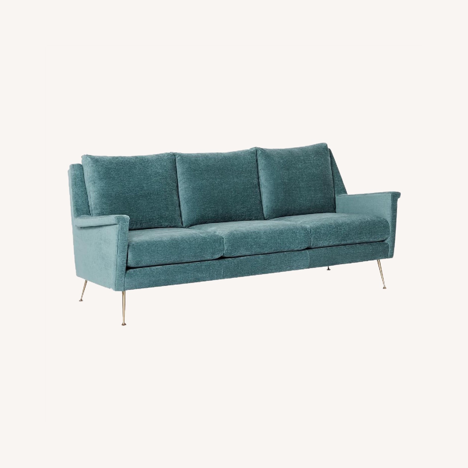West Elm Carlo Mid Century 3 Seater Sofa - image-0