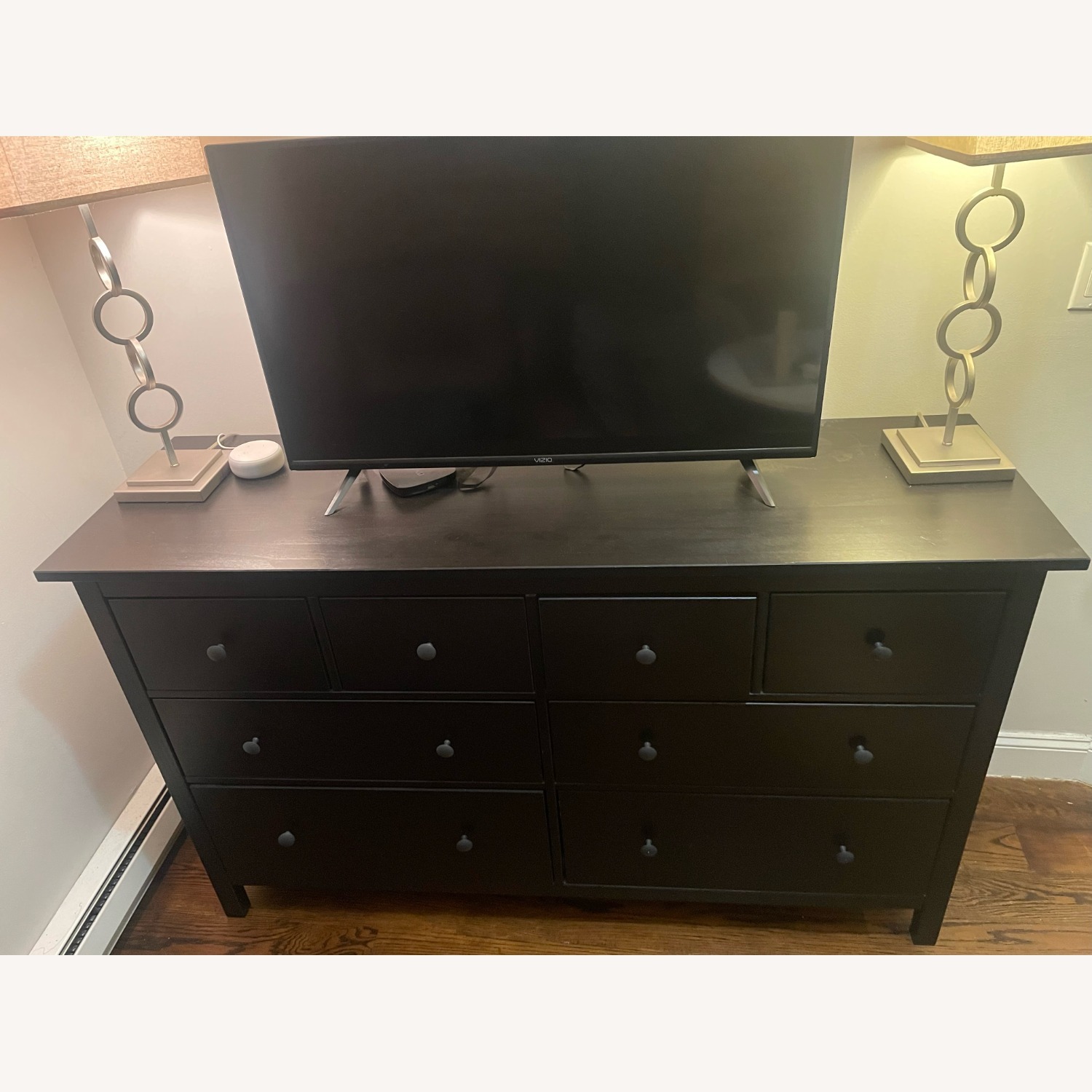 IKEA HEMNES 8-Drawer Dresser Black-Brown - image-1