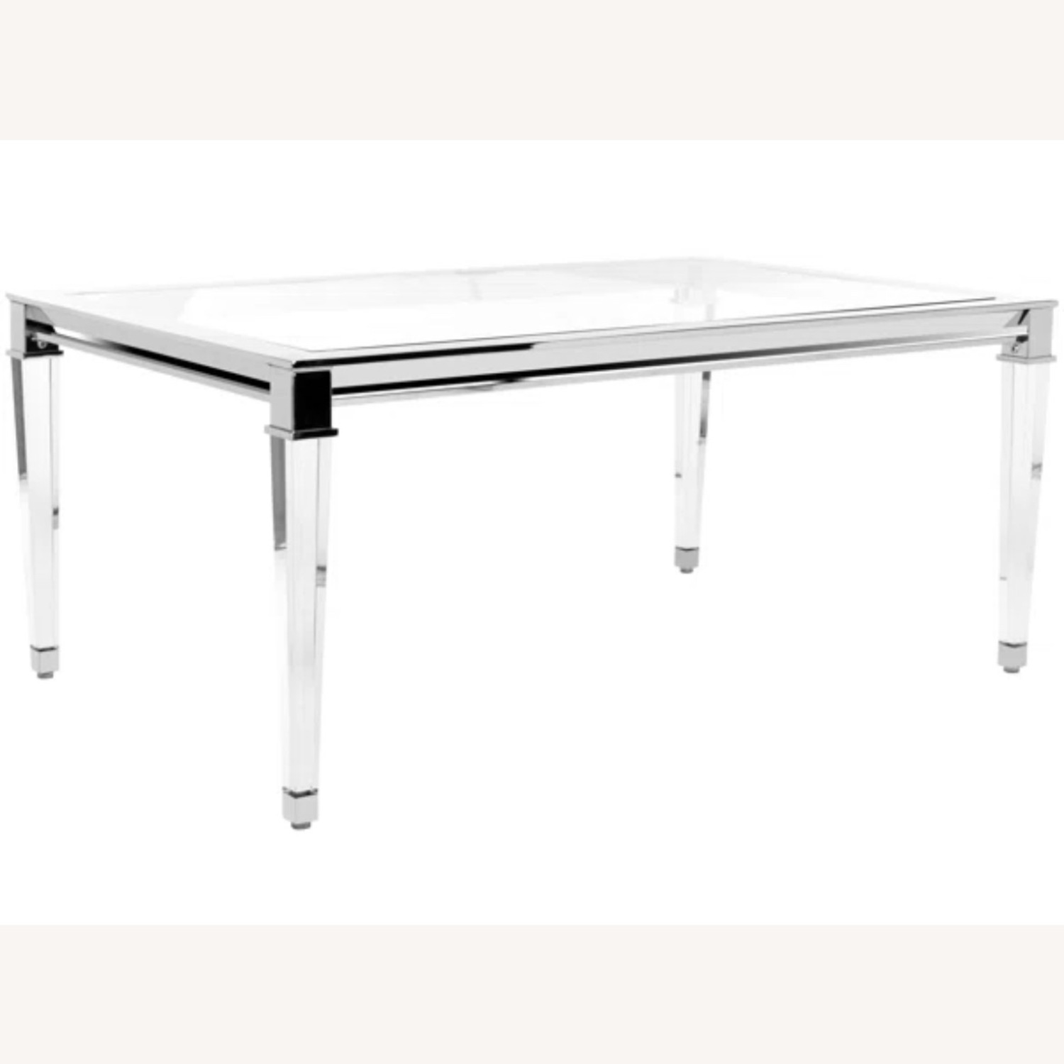 Luxe Modern Glass Coffee Table - image-5