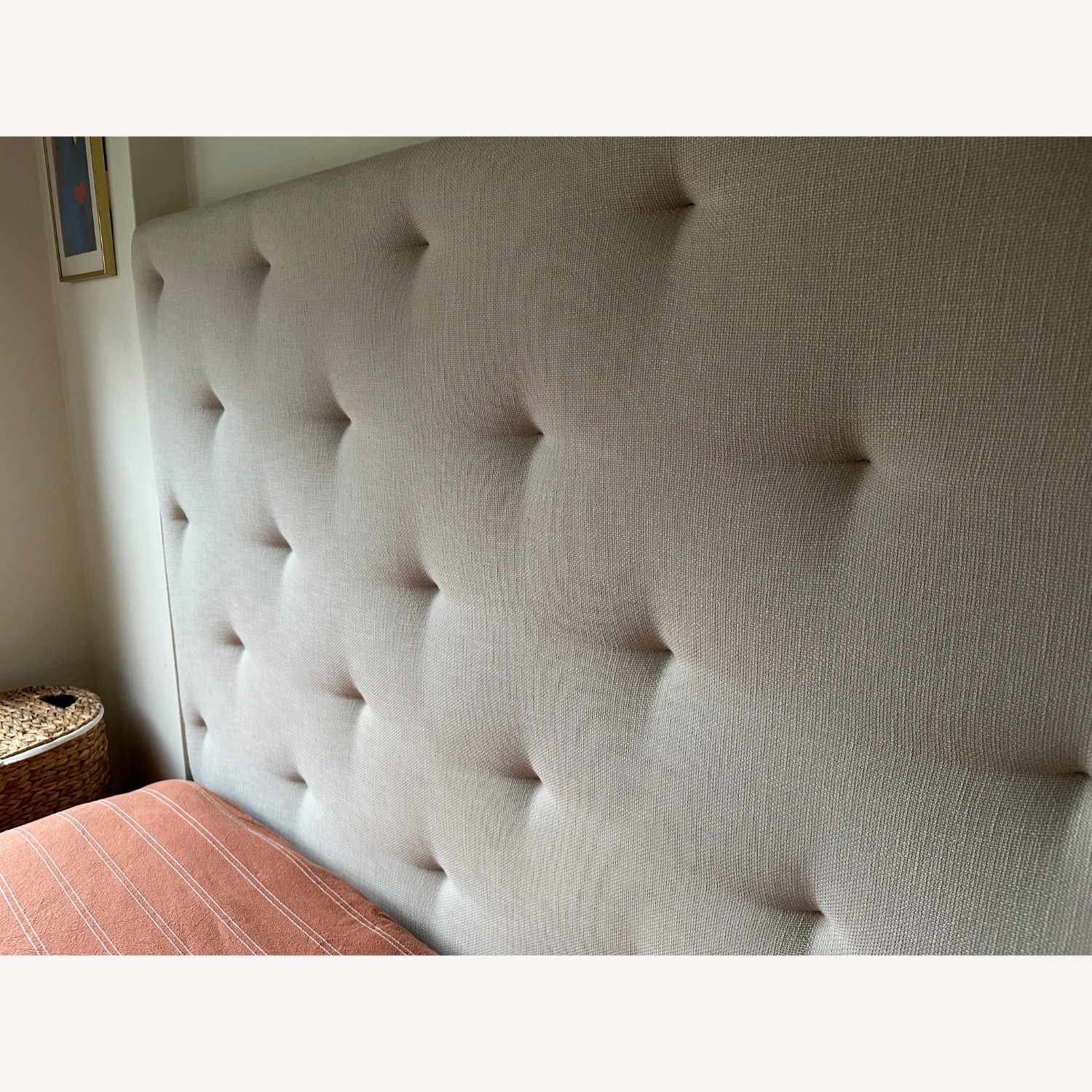 West Elm Emmett Diamond Tufted headboard - image-6