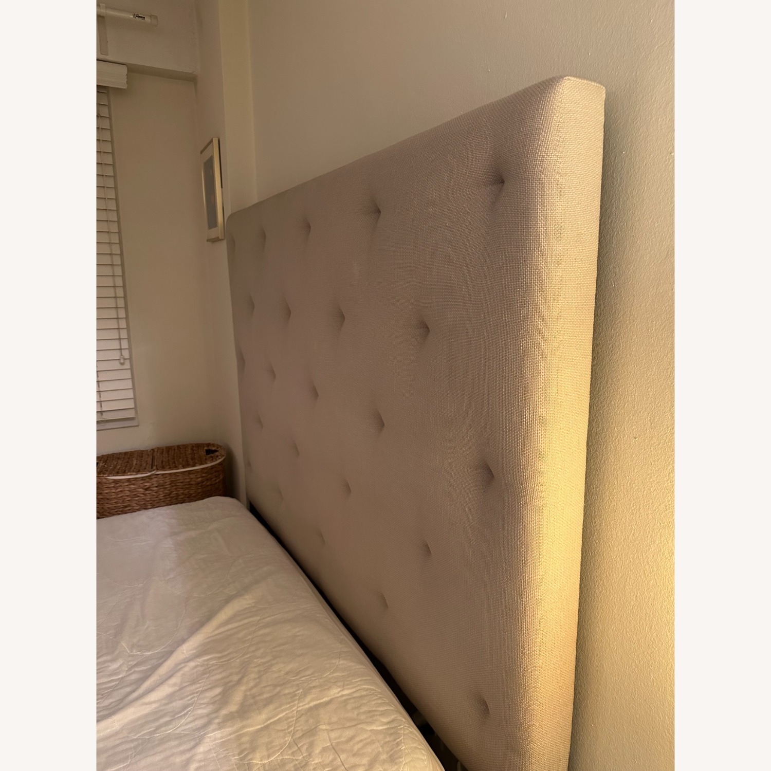 West Elm Emmett Diamond Tufted headboard - image-3
