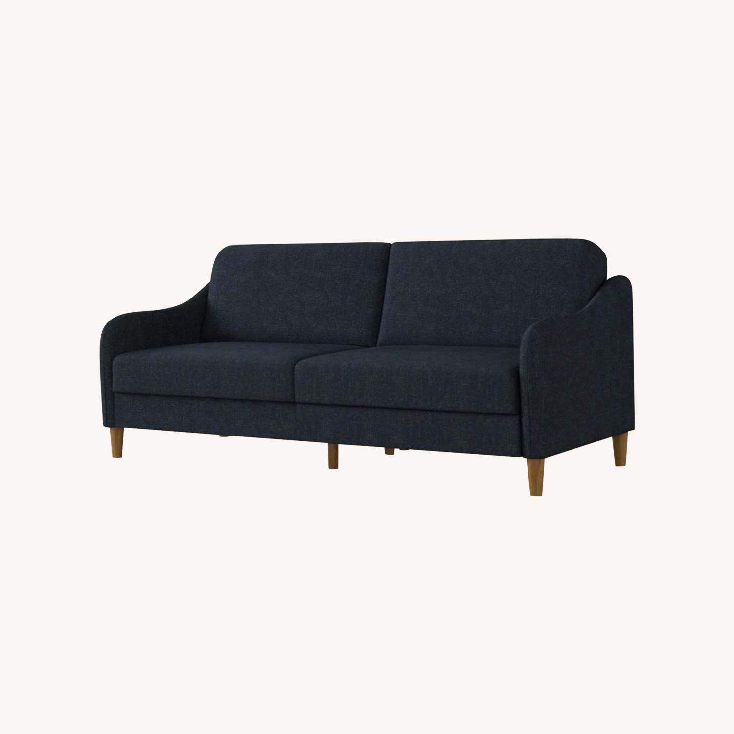 Wayfair 77” Navy Blue Couch - image-0
