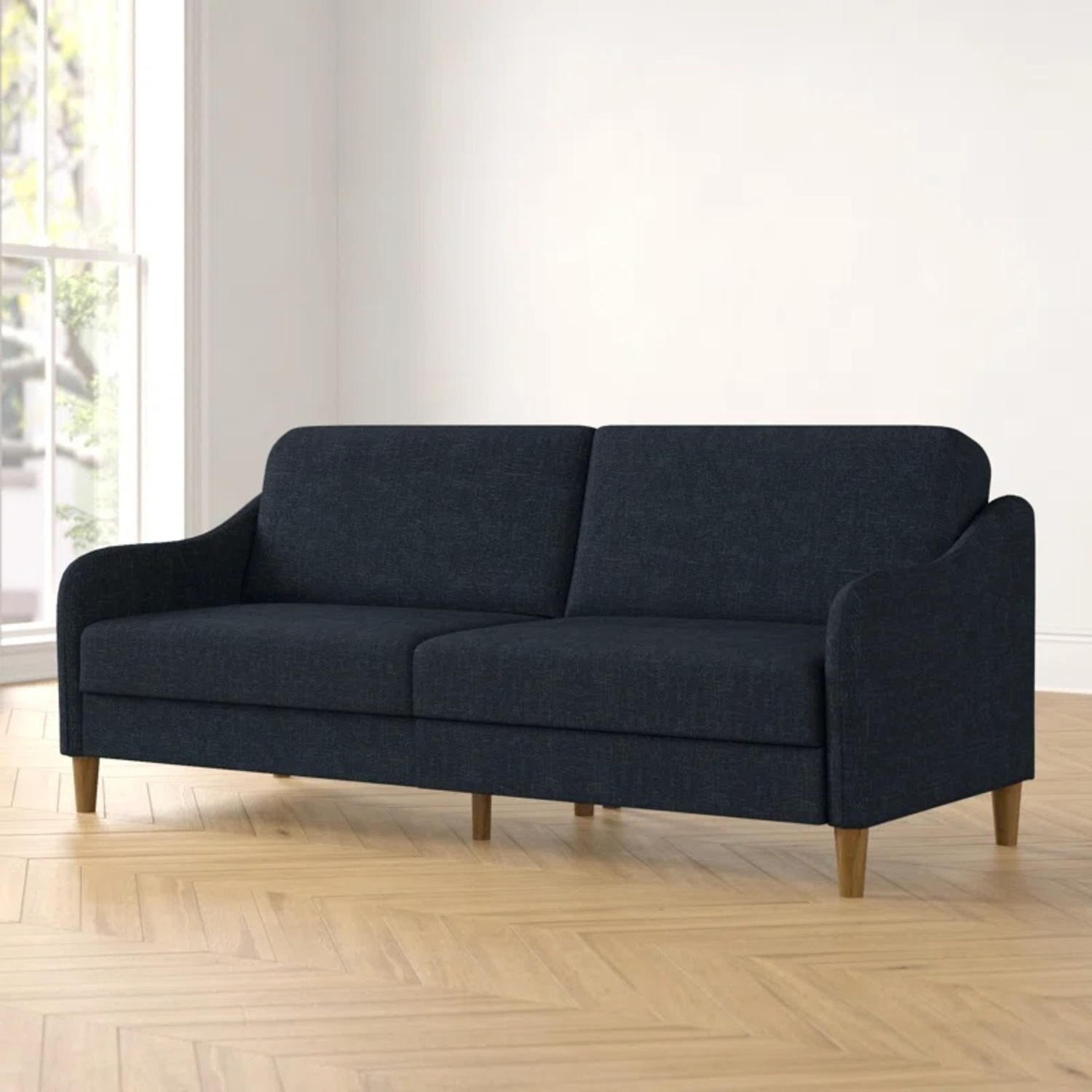 Wayfair 77” Navy Blue Couch - image-7
