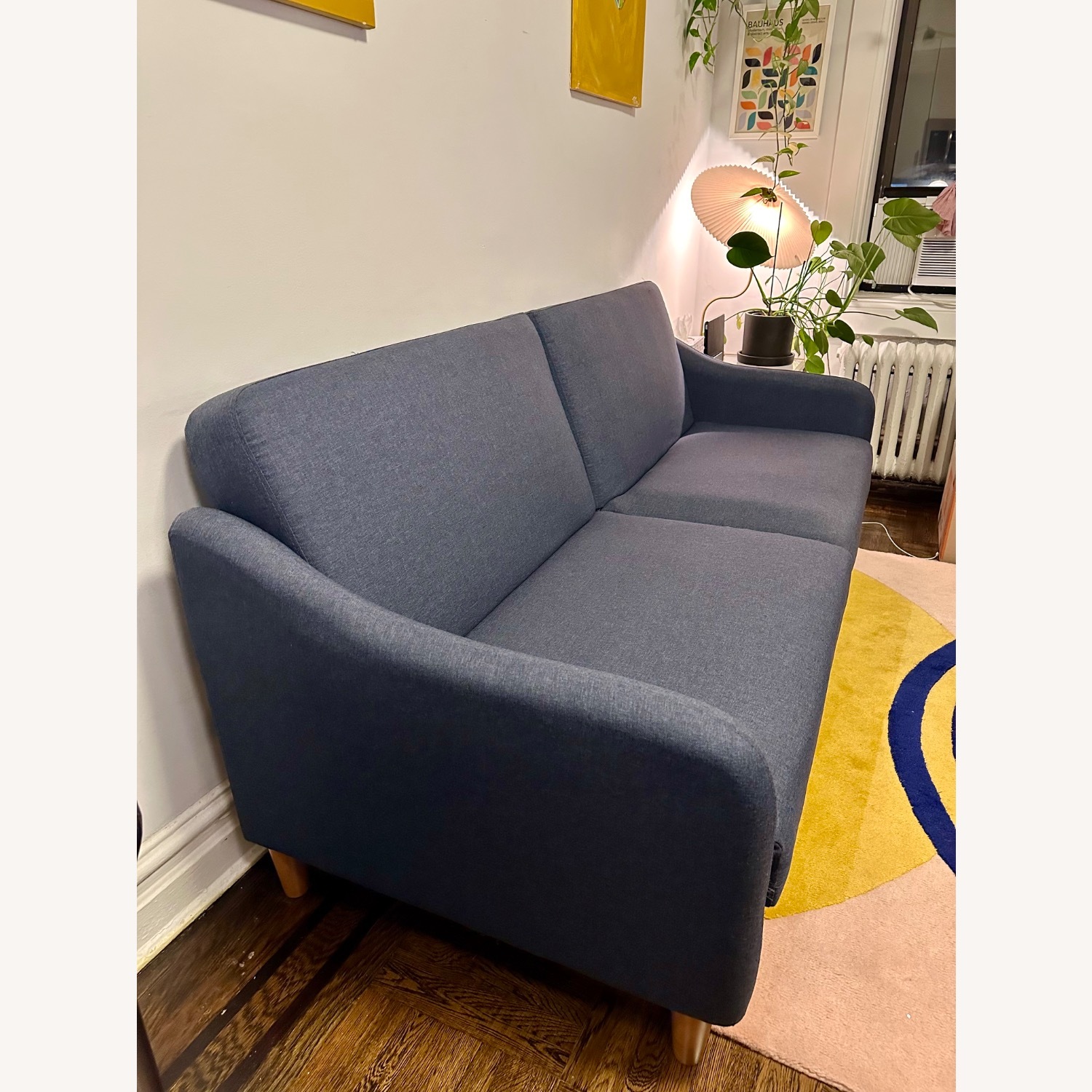 Wayfair 77” Navy Blue Couch - image-3
