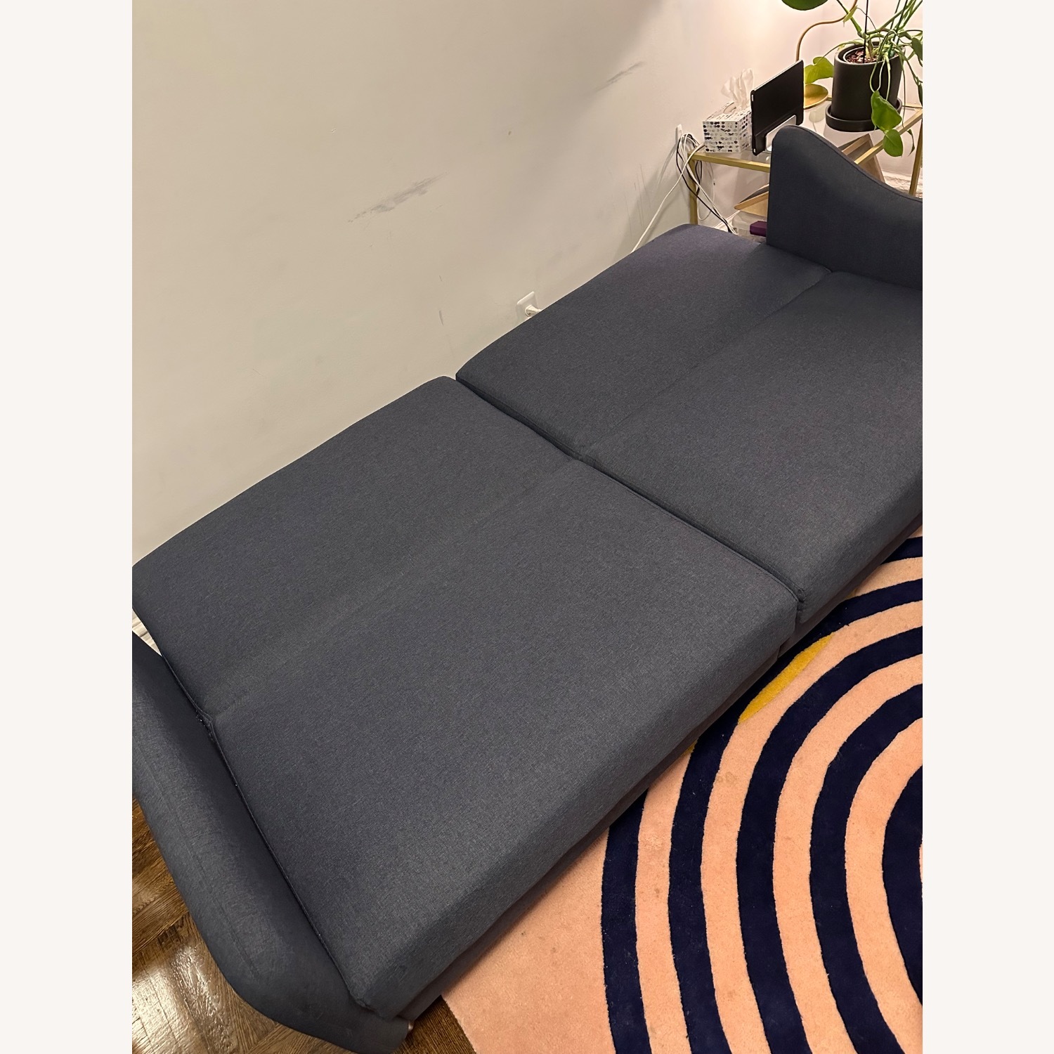 Wayfair 77” Navy Blue Couch - image-5