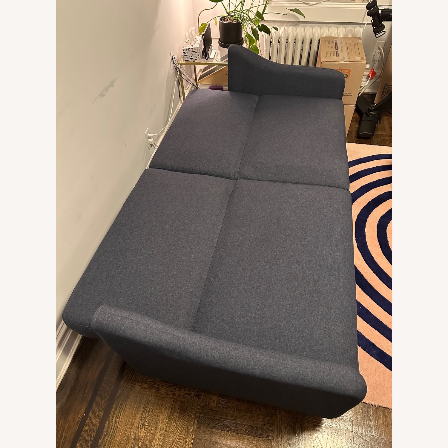 Wayfair 77” Navy Blue Couch - image-4