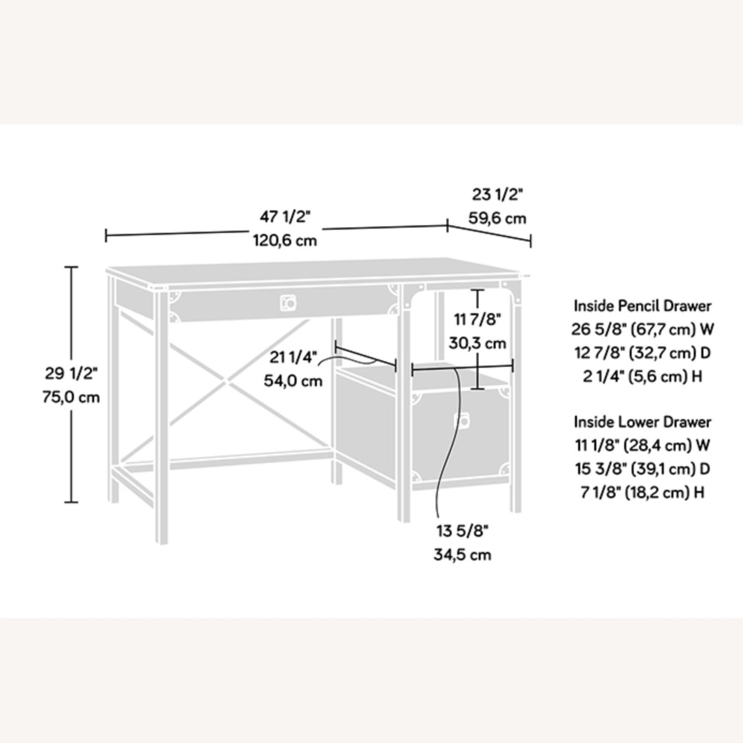 Sauder Office Desk - image-3