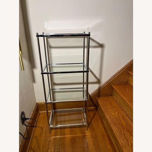 Used Royal Crest 4 Tier Chrome Shelving Unit for sale on AptDeco