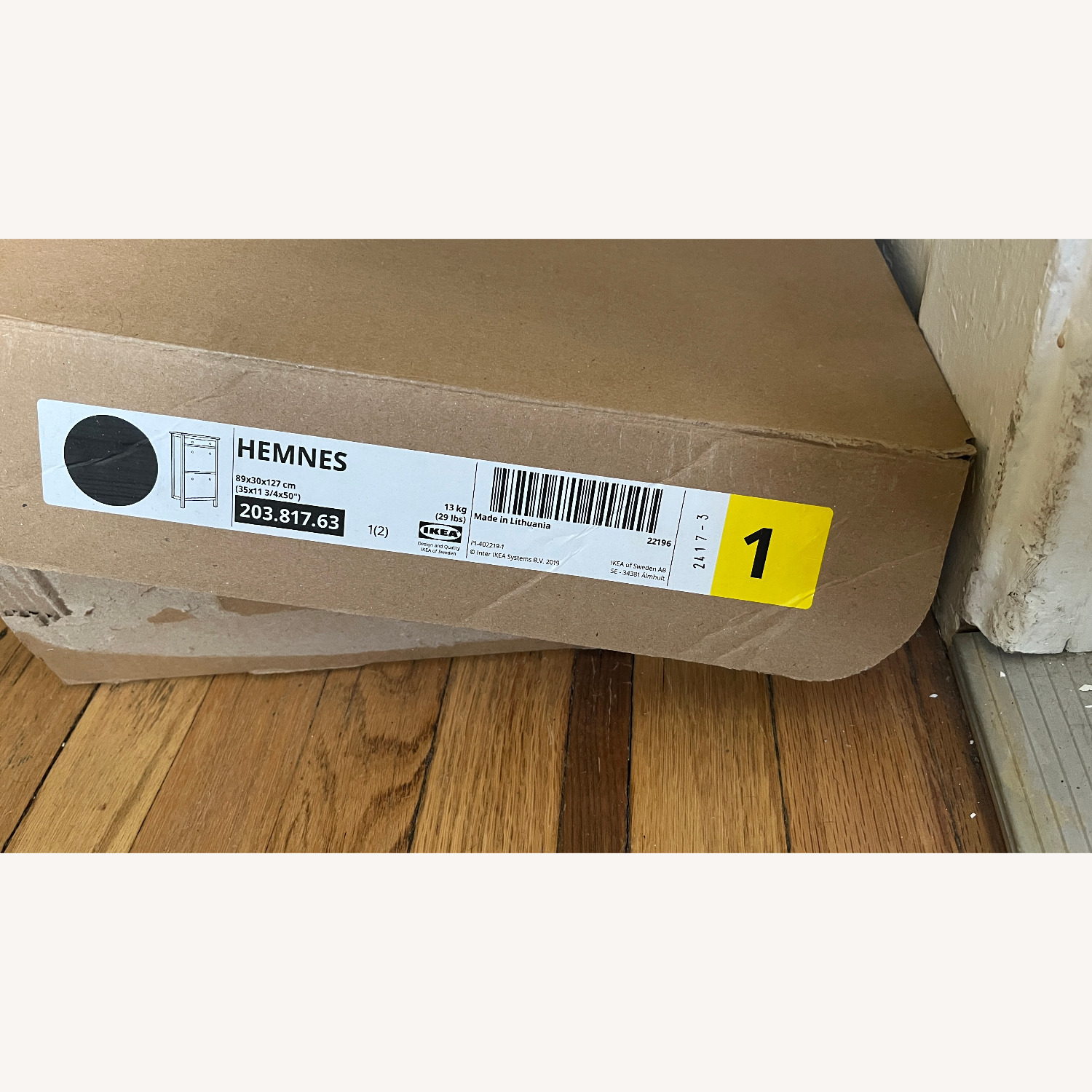 IKEA Hemnes Shoe Cabinet with 2 Compartments - image-3