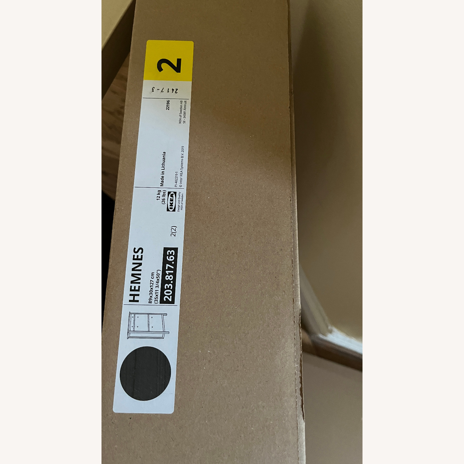 IKEA Hemnes Shoe Cabinet with 2 Compartments - image-2