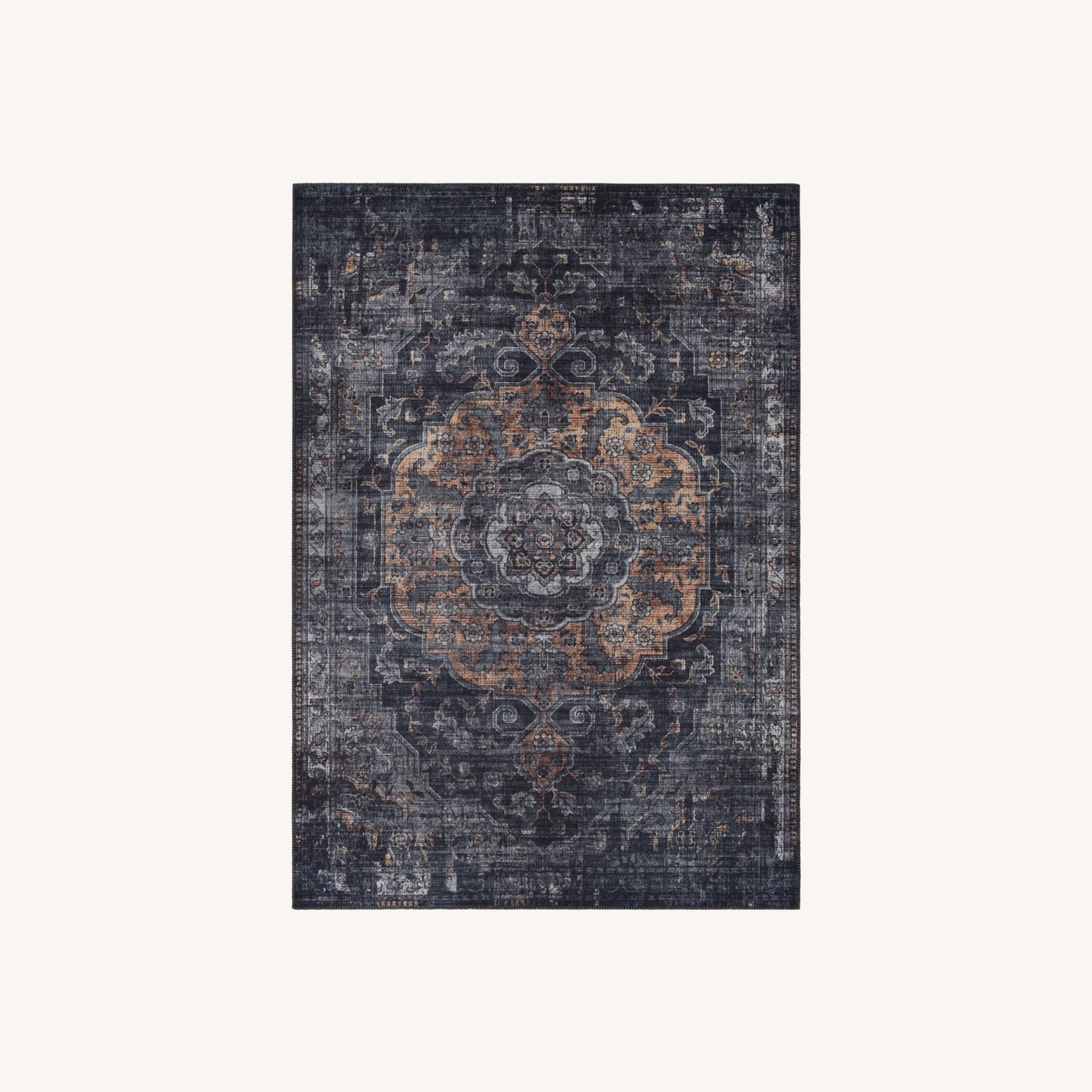 Printed Rug with Traditional and a Vintage Look - image-0