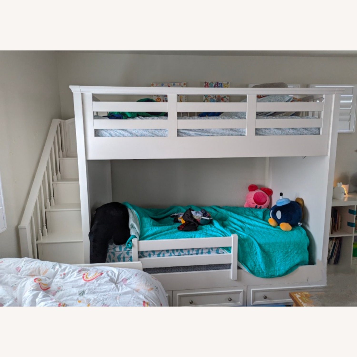 Pottery Barn Fillmore Twin-Over-Twin Stair Bunk Bed - image-3