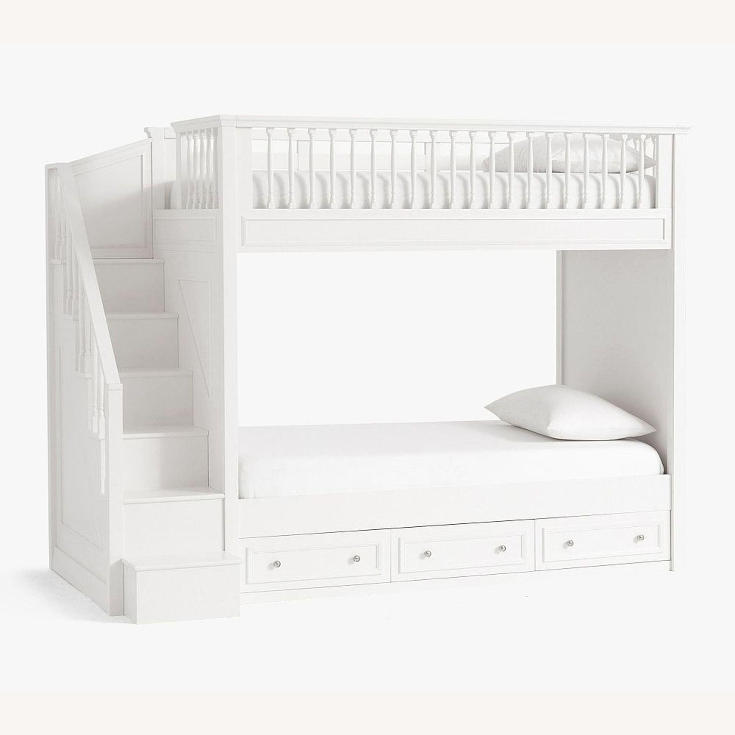 Pottery Barn Fillmore Twin-Over-Twin Stair Bunk Bed - image-4
