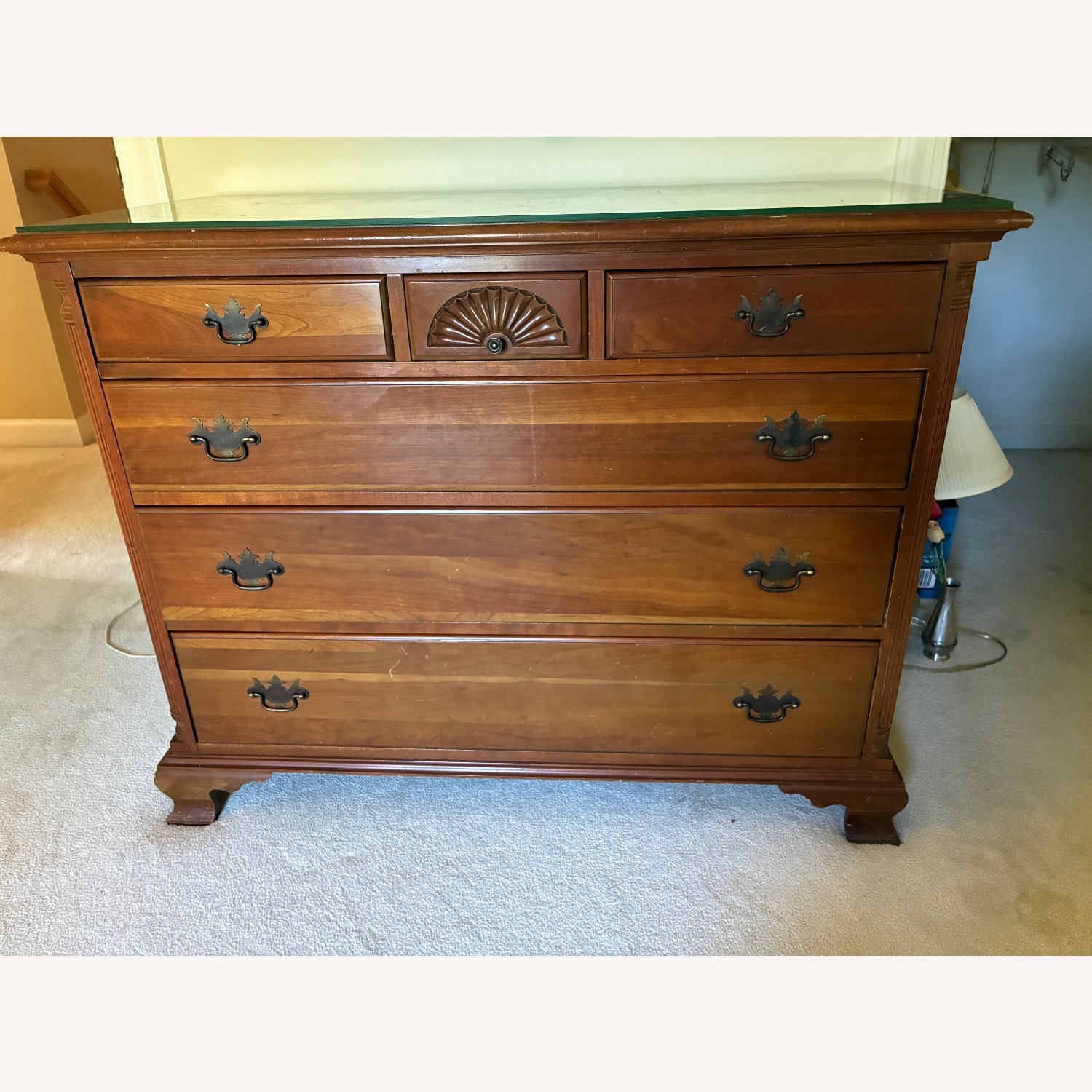 Chippendale Style Solid Maple Dresser - image-5