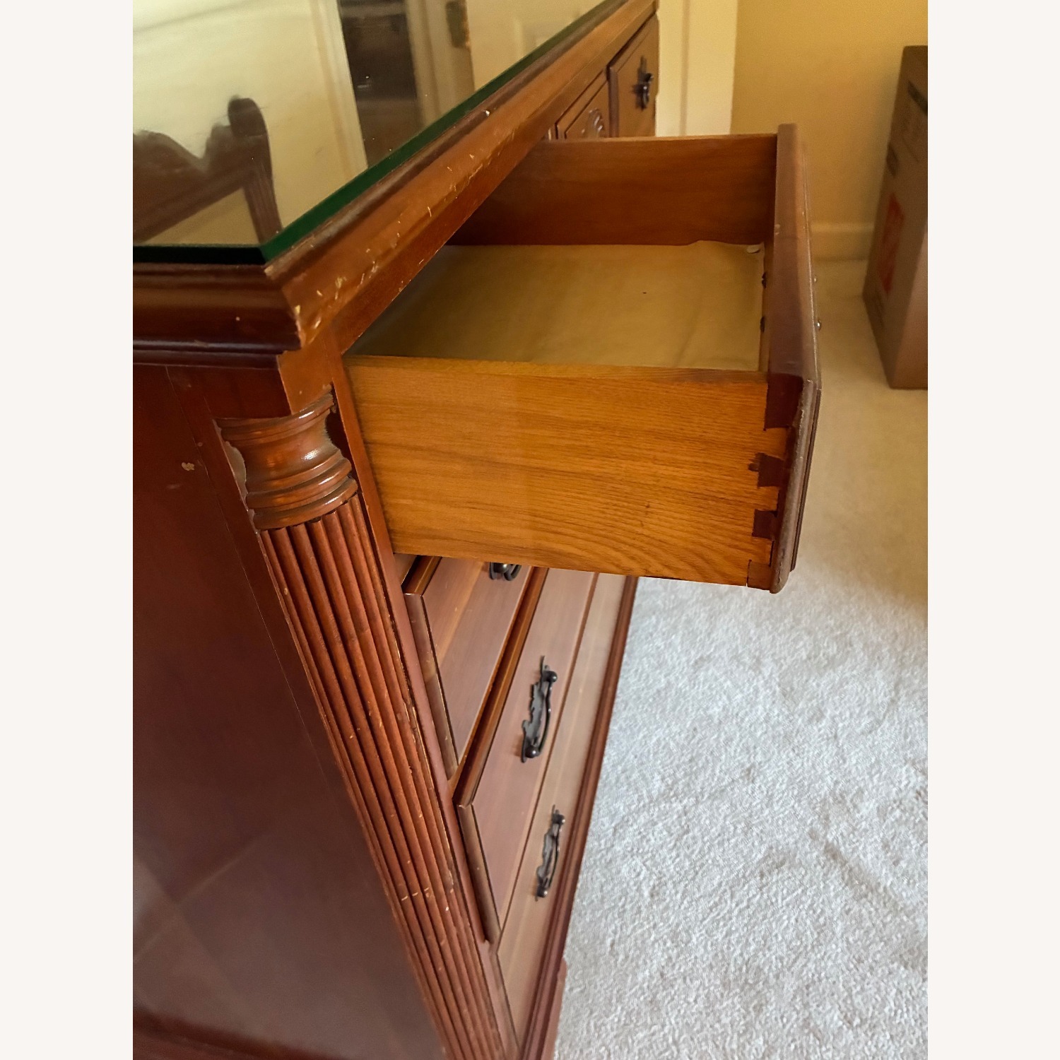 Chippendale Style Solid Maple Dresser - image-1