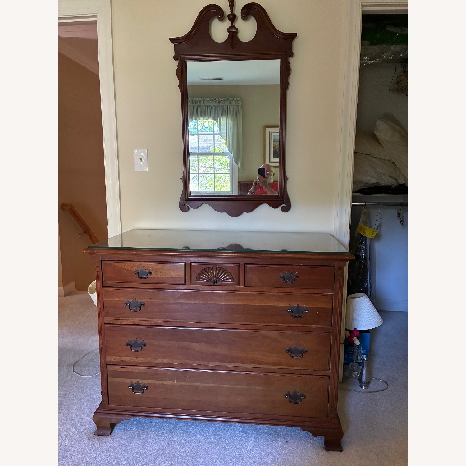 Chippendale Style Solid Maple Dresser - image-6