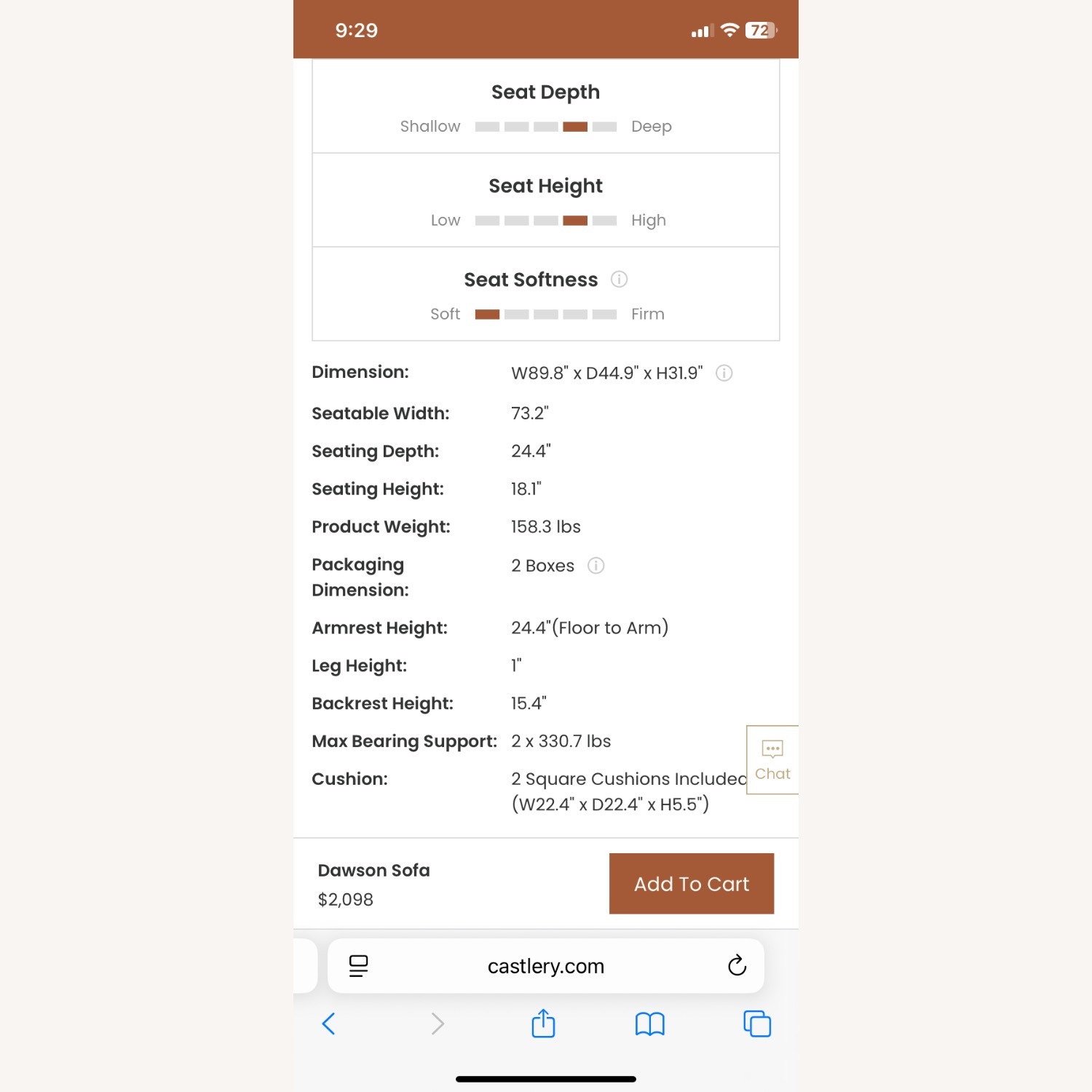 Castlery Gray Washable Couch - image-5