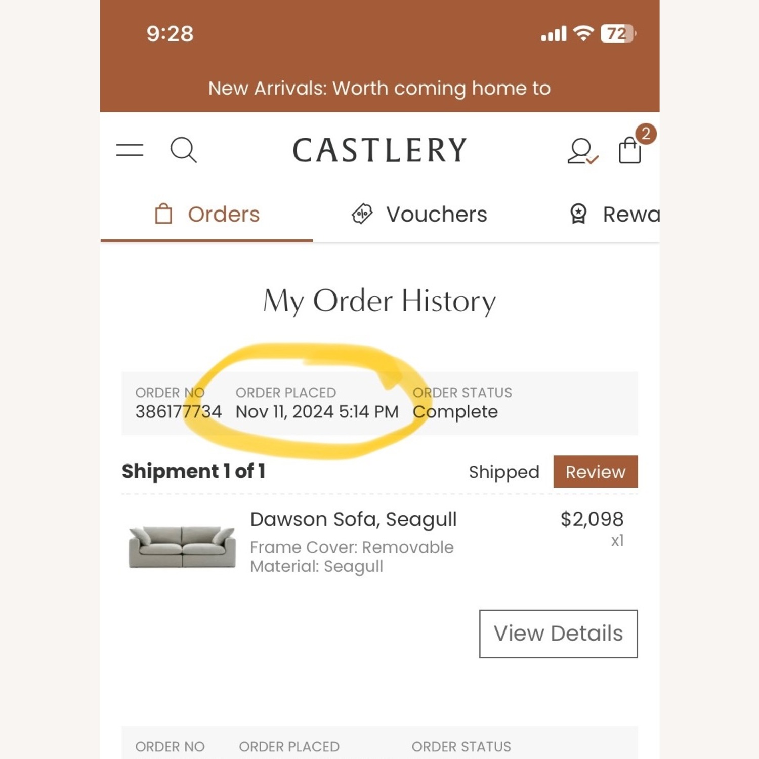 Castlery Gray Washable Couch - image-6