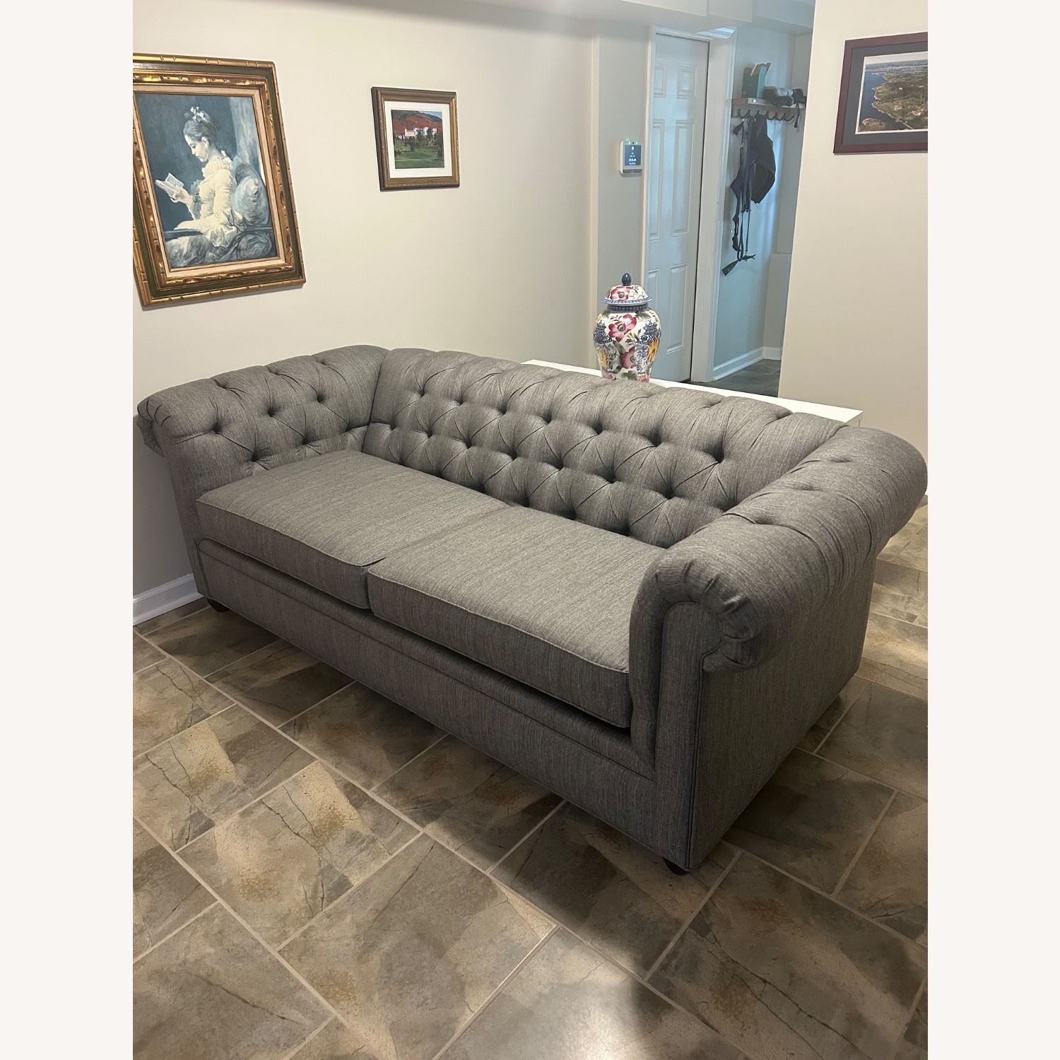 Pottery Barn Chesterfield Sleeper Sofa - image-1