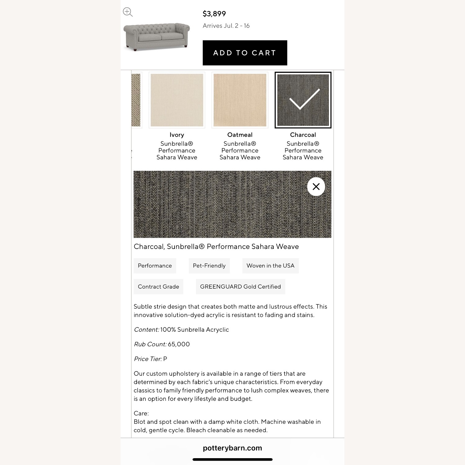 Pottery Barn Chesterfield Sleeper Sofa - image-7