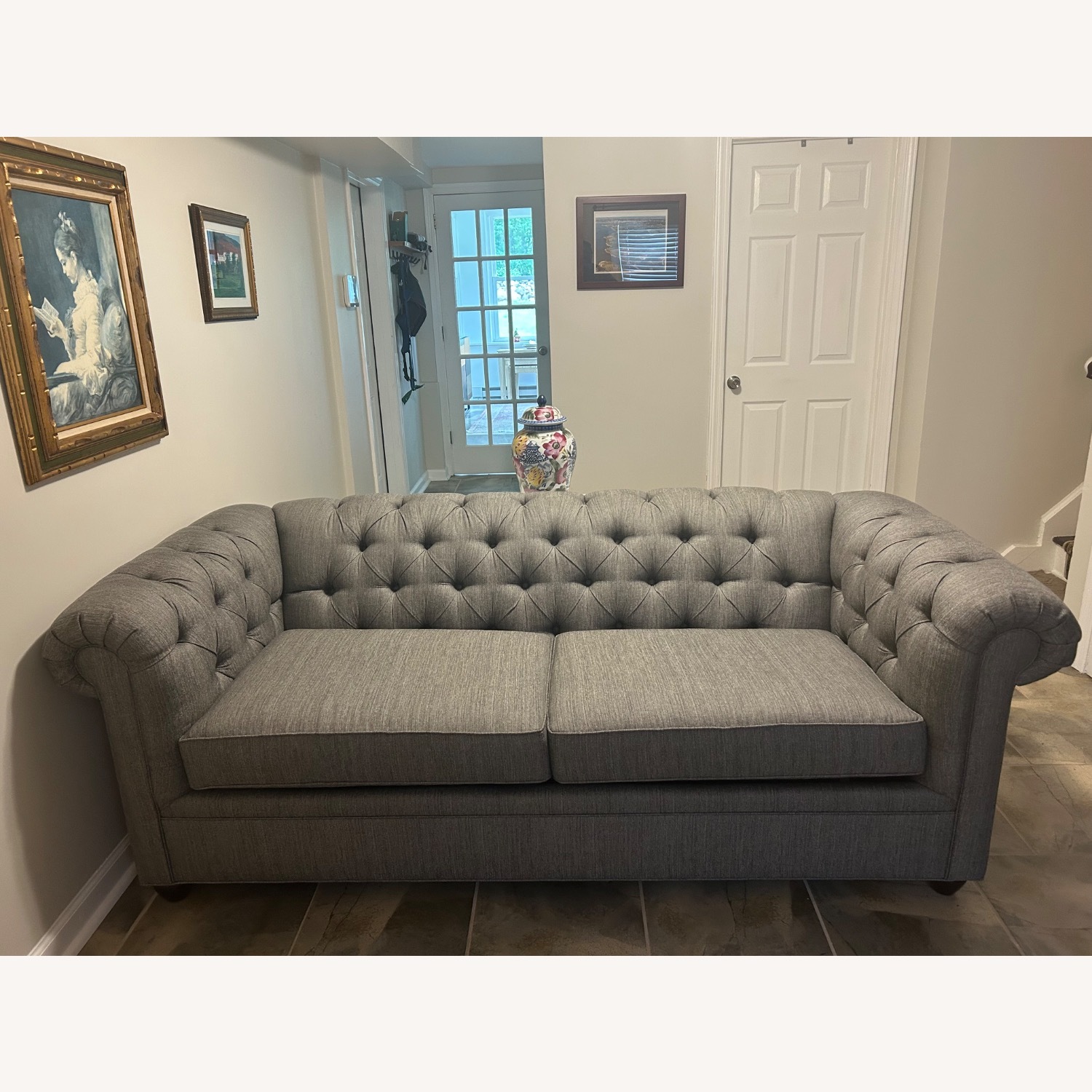 Pottery Barn Chesterfield Sleeper Sofa - image-2