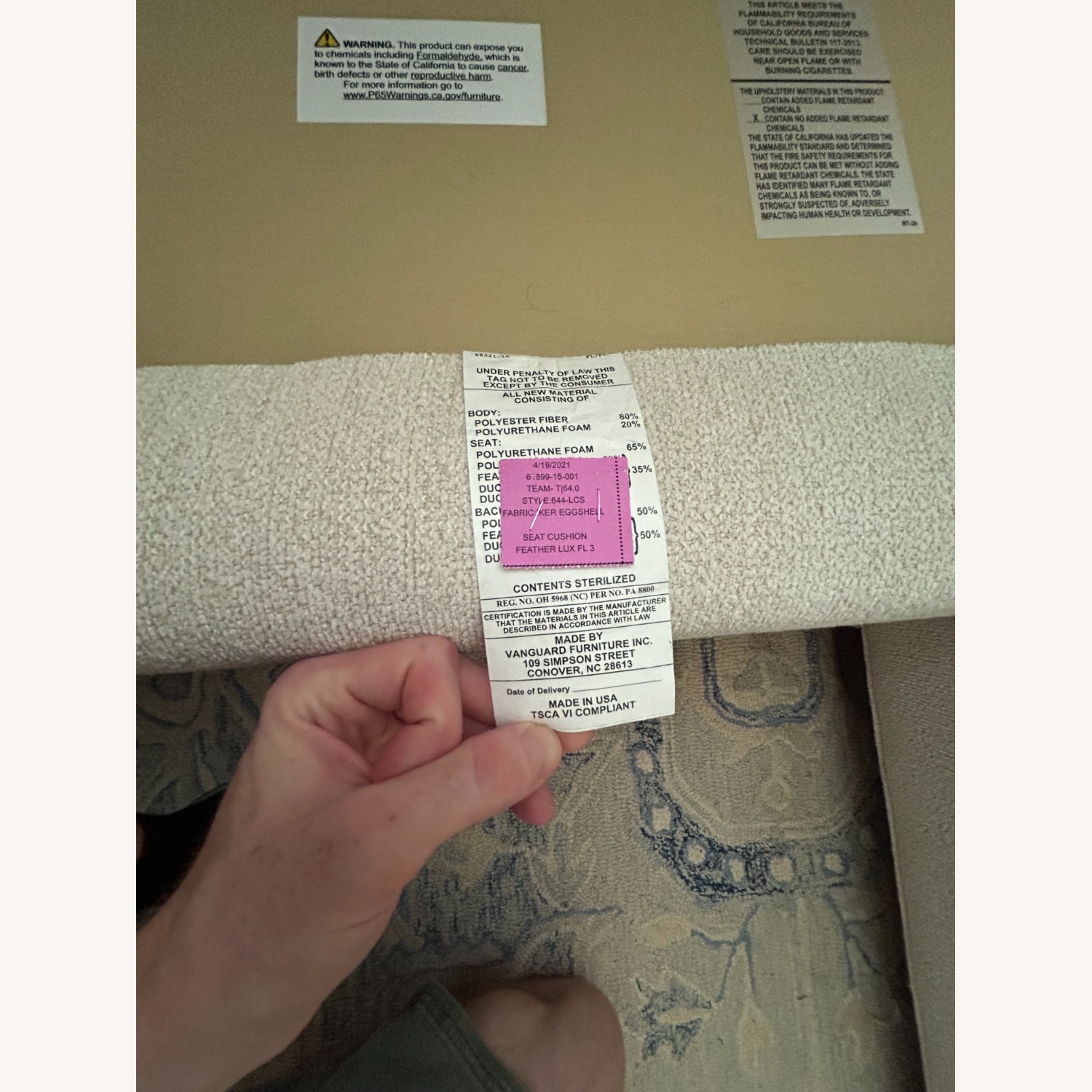 Vanguard Furniture Bungalow Nicholas Left Arm Sofa - image-6