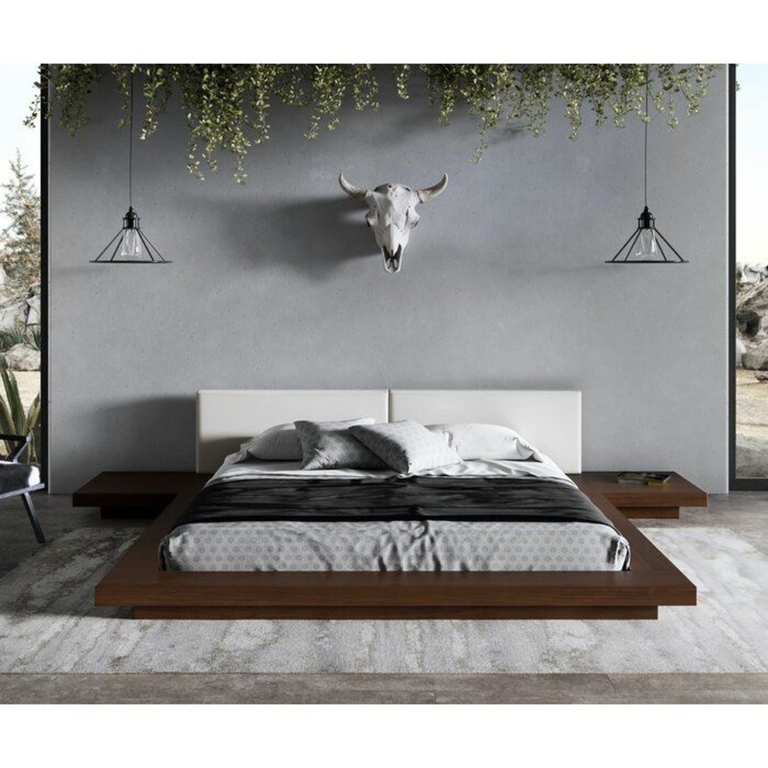 Wade Logan Queen Modern Platform Bed - image-7