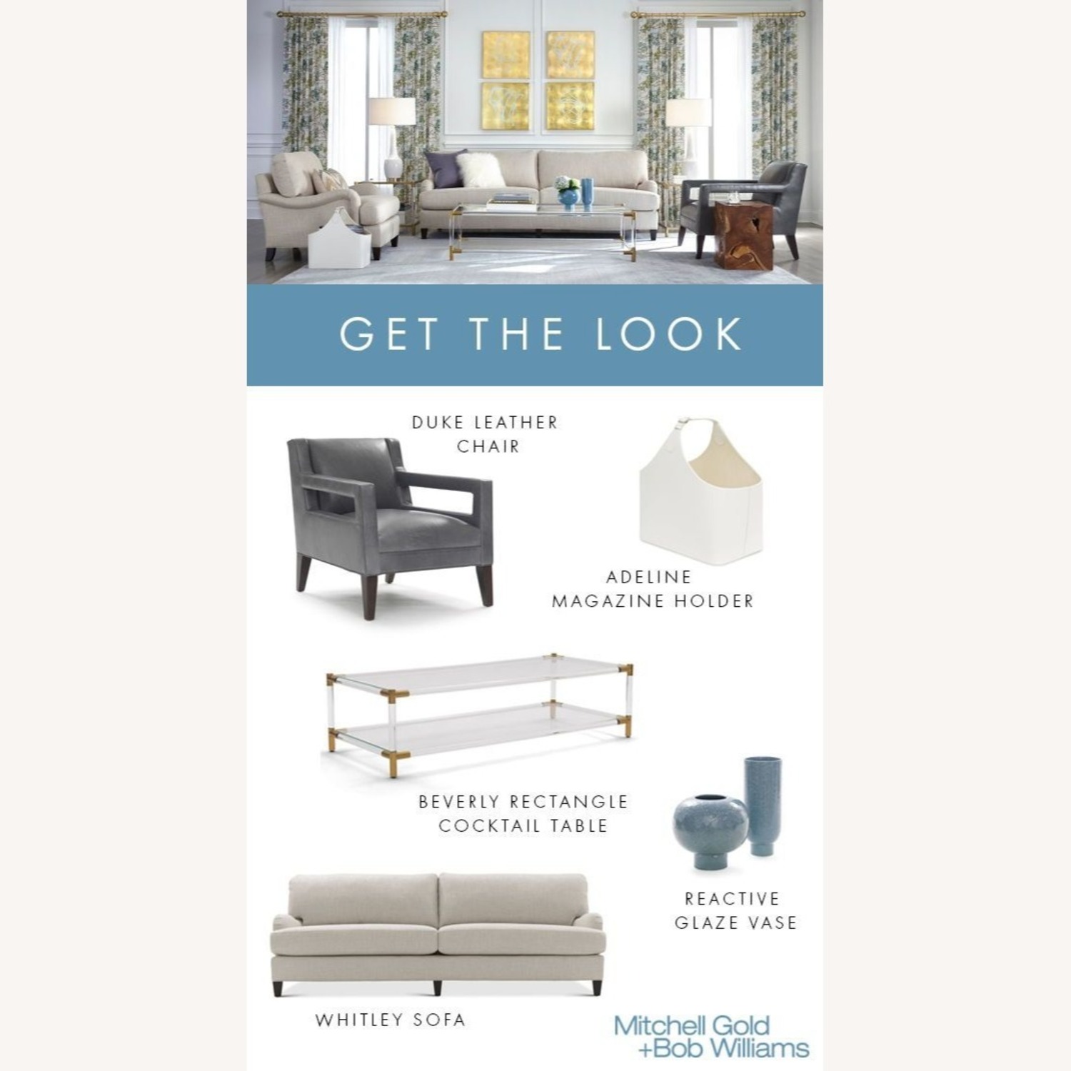 Mitchell Gold + Bob Williams Beverly Rectangle Table - image-3