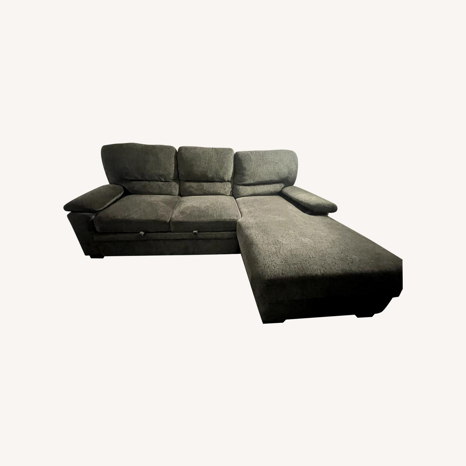 Convertible Sleeper Sofa with Storage - image-0