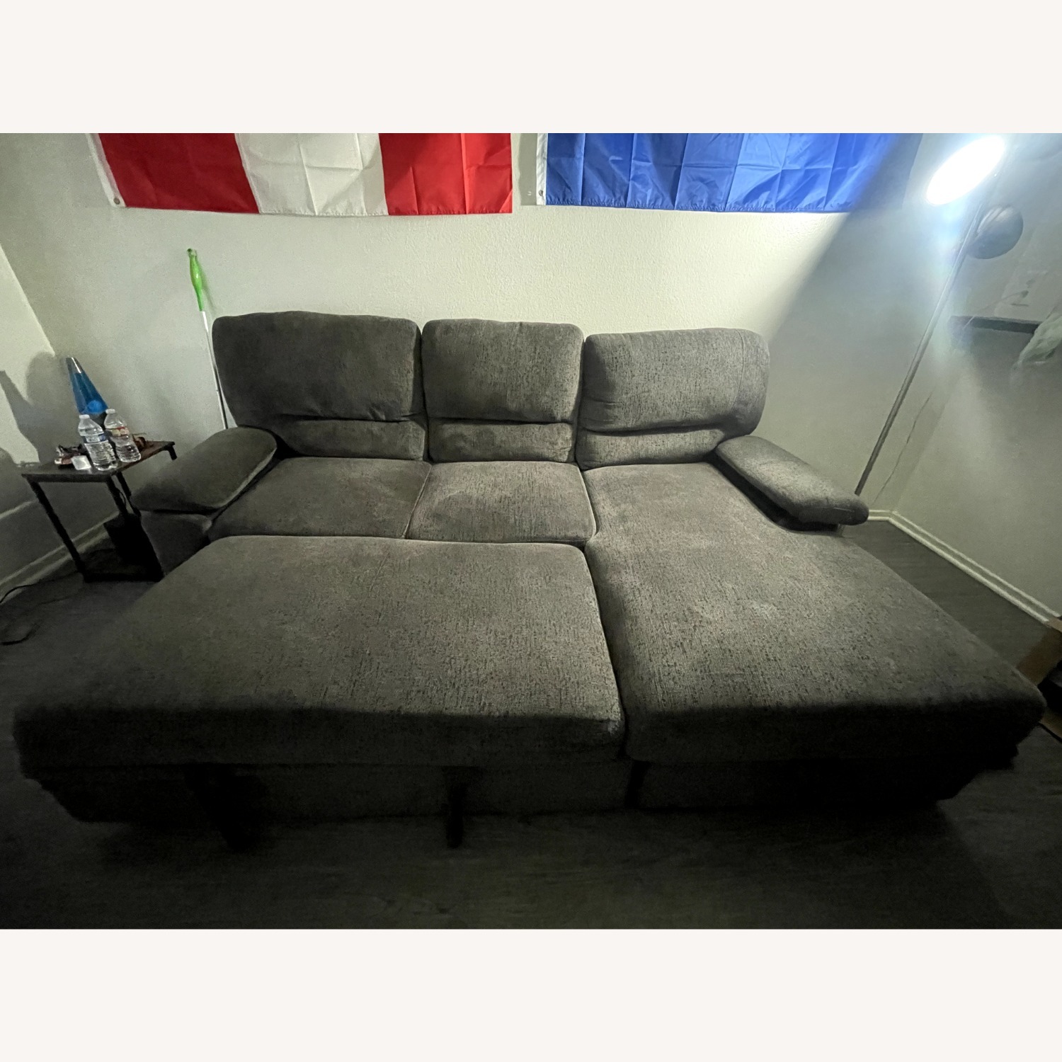 Convertible Sleeper Sofa with Storage - image-1