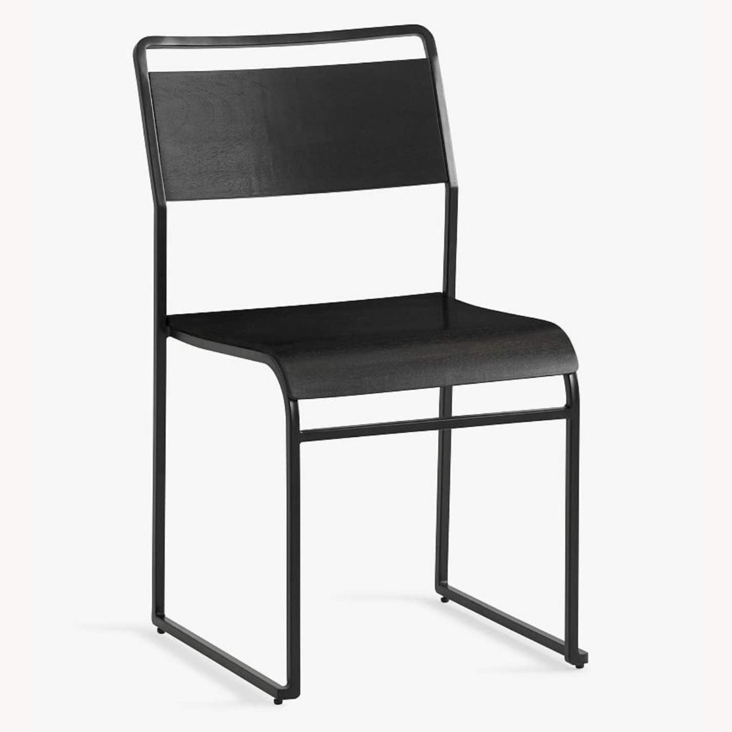 Set of 4 Pottery Barn Black Fallon Dining Chairs - image-2