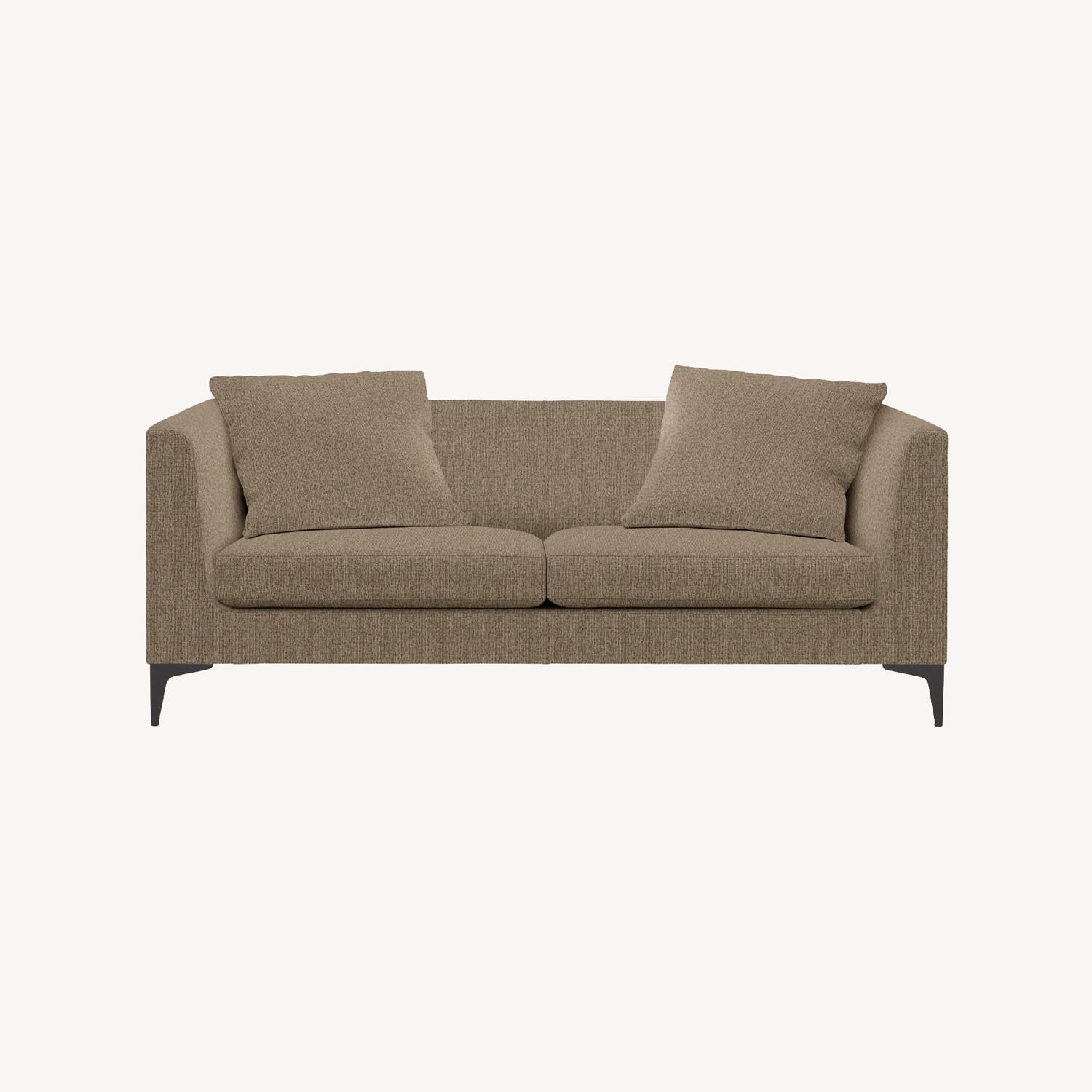 Sterling 76" Sofa in "Mink" Velvet - image-0