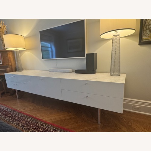 Used Cassina Pierre Lissoni Lacquer Marble Top Sideboard  for sale on AptDeco
