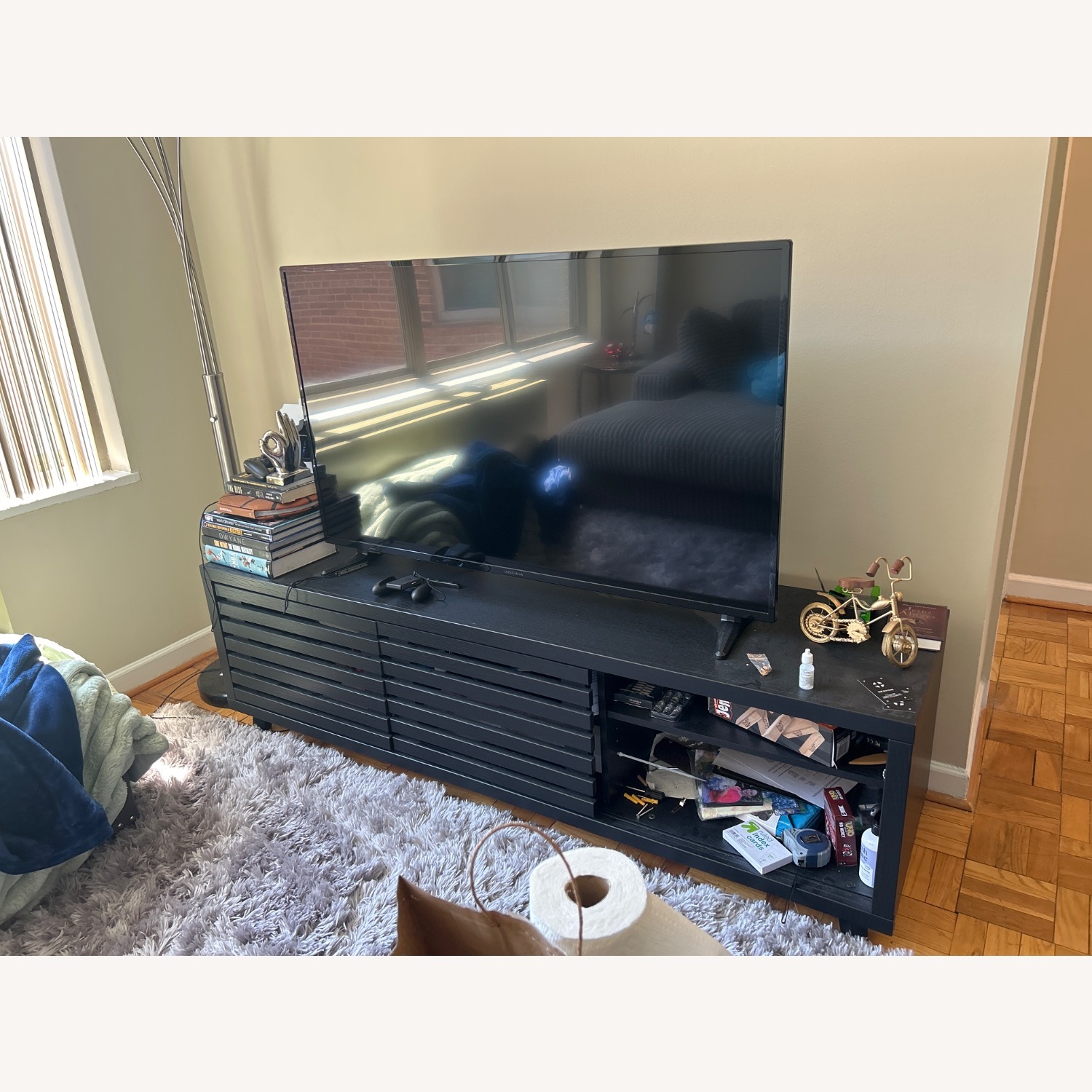 Ashley Danziar 72” TV Stand – Matte Black - image-3