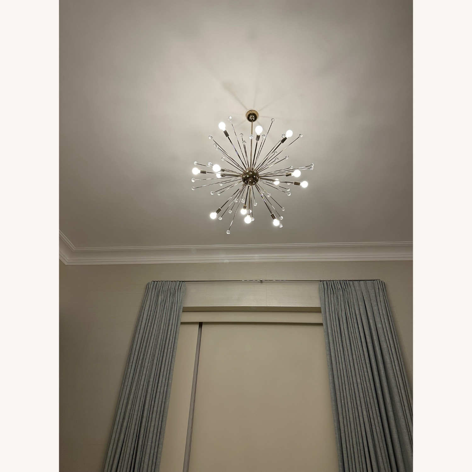 24 Light Starburst Sputnik Dimmable Chandelier - image-1