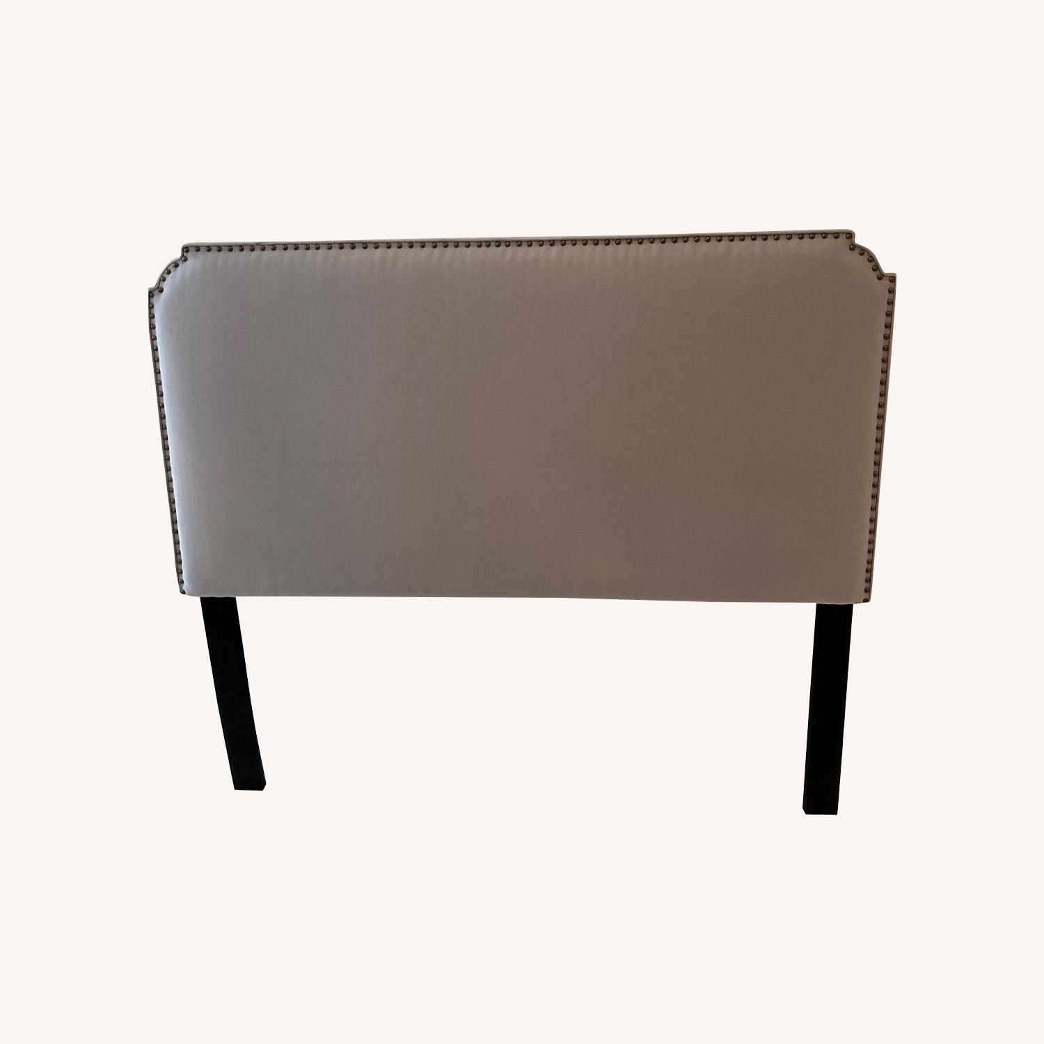 CB2 Gray Headboard - image-0