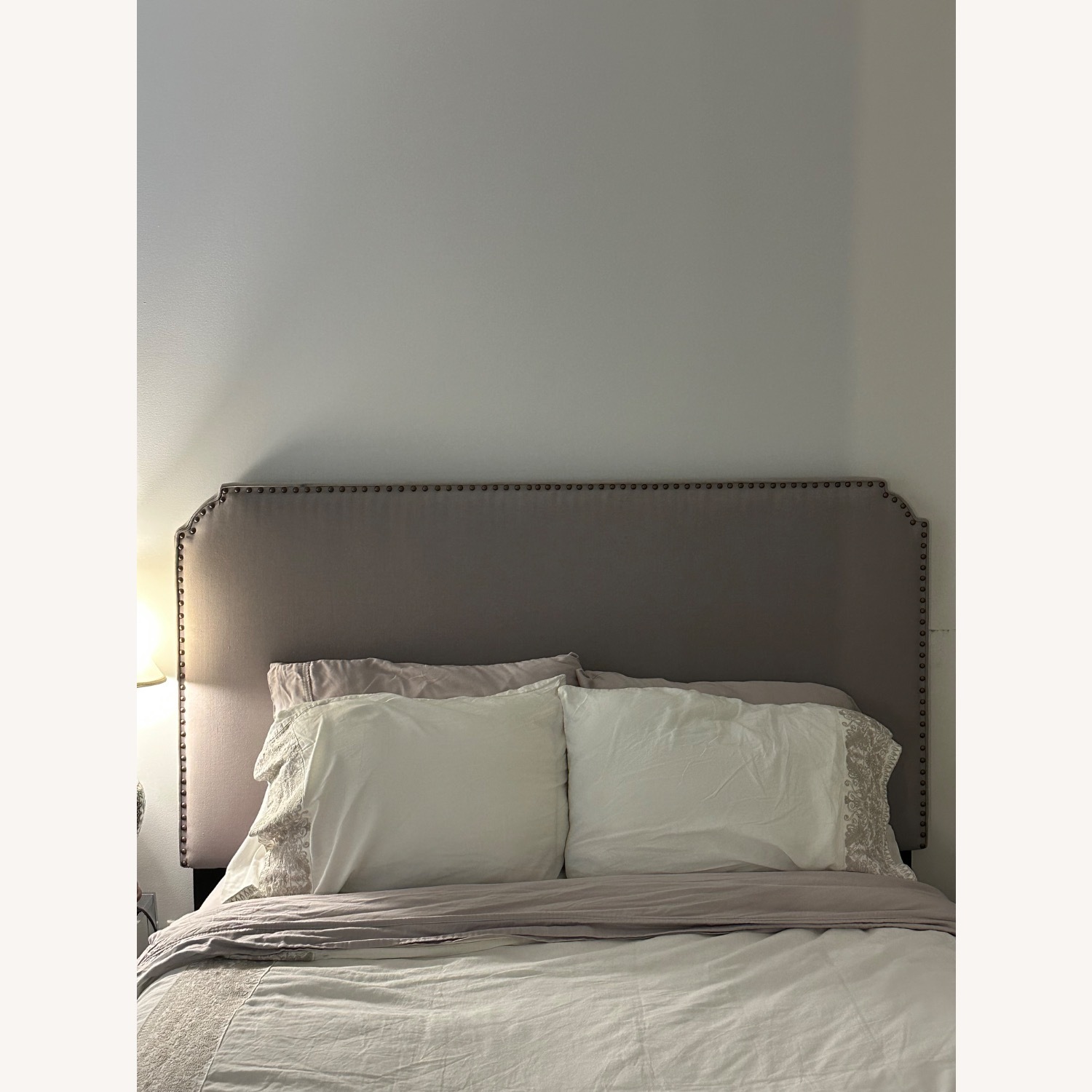 CB2 Gray Headboard - image-1