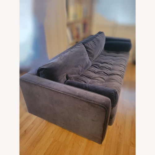 Used Article Velvet Blue 3-Seat Sofa for sale on AptDeco