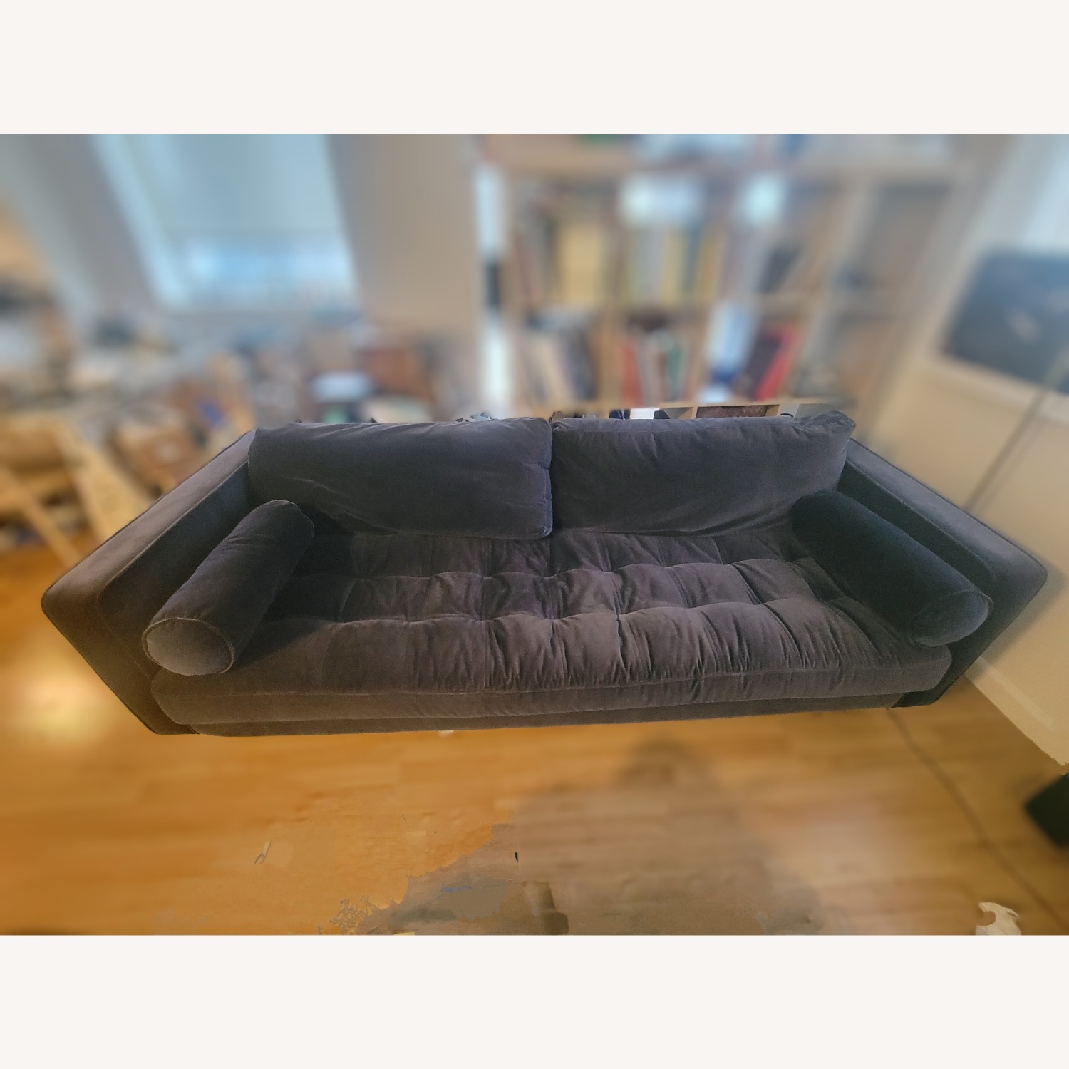 Article Velvet Blue 3-Seat Sofa - image-4
