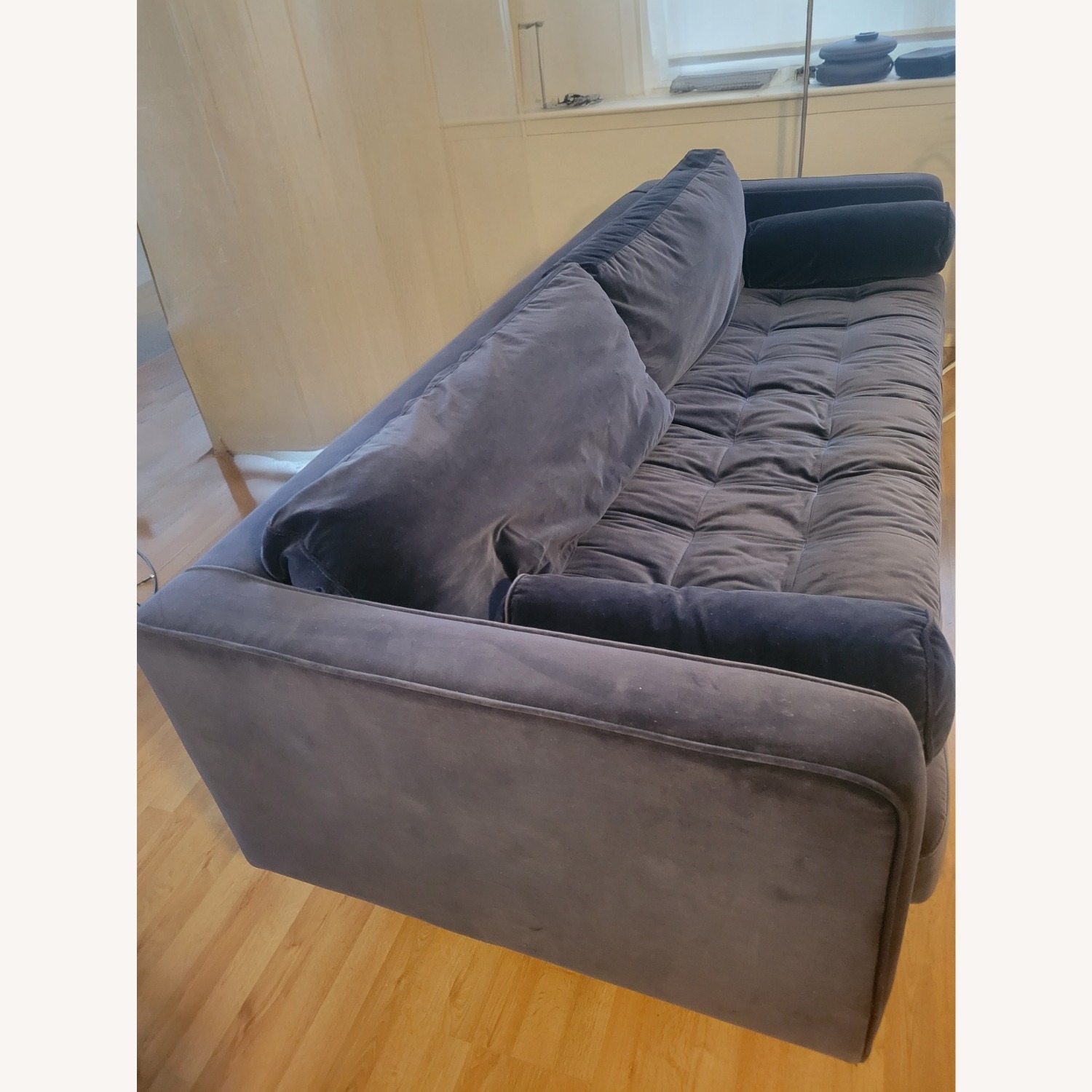 Article Velvet Blue 3-Seat Sofa - image-3