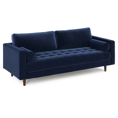 Used Article Velvet Blue 3-Seat Sofa for sale on AptDeco