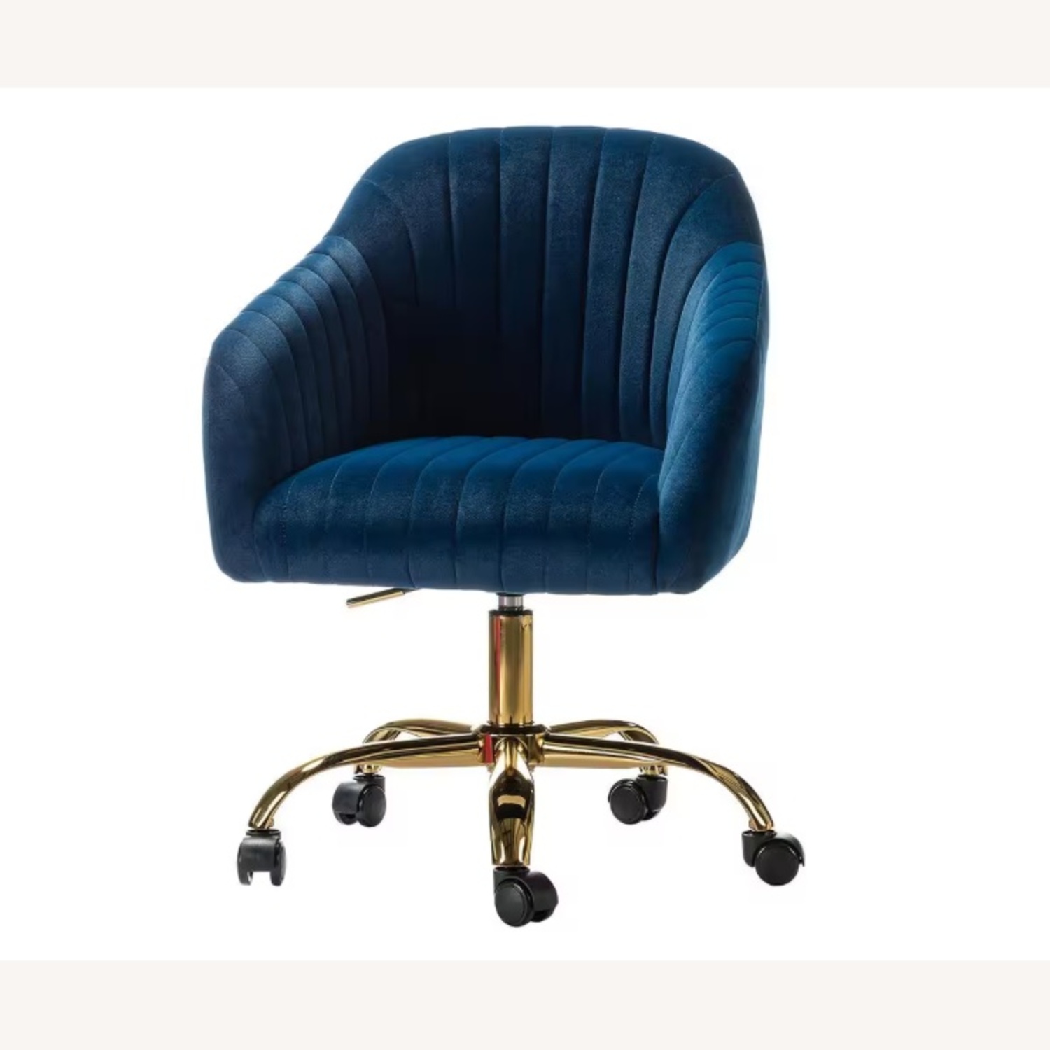 Modern Velvet Office Chair in Teal  - image-5