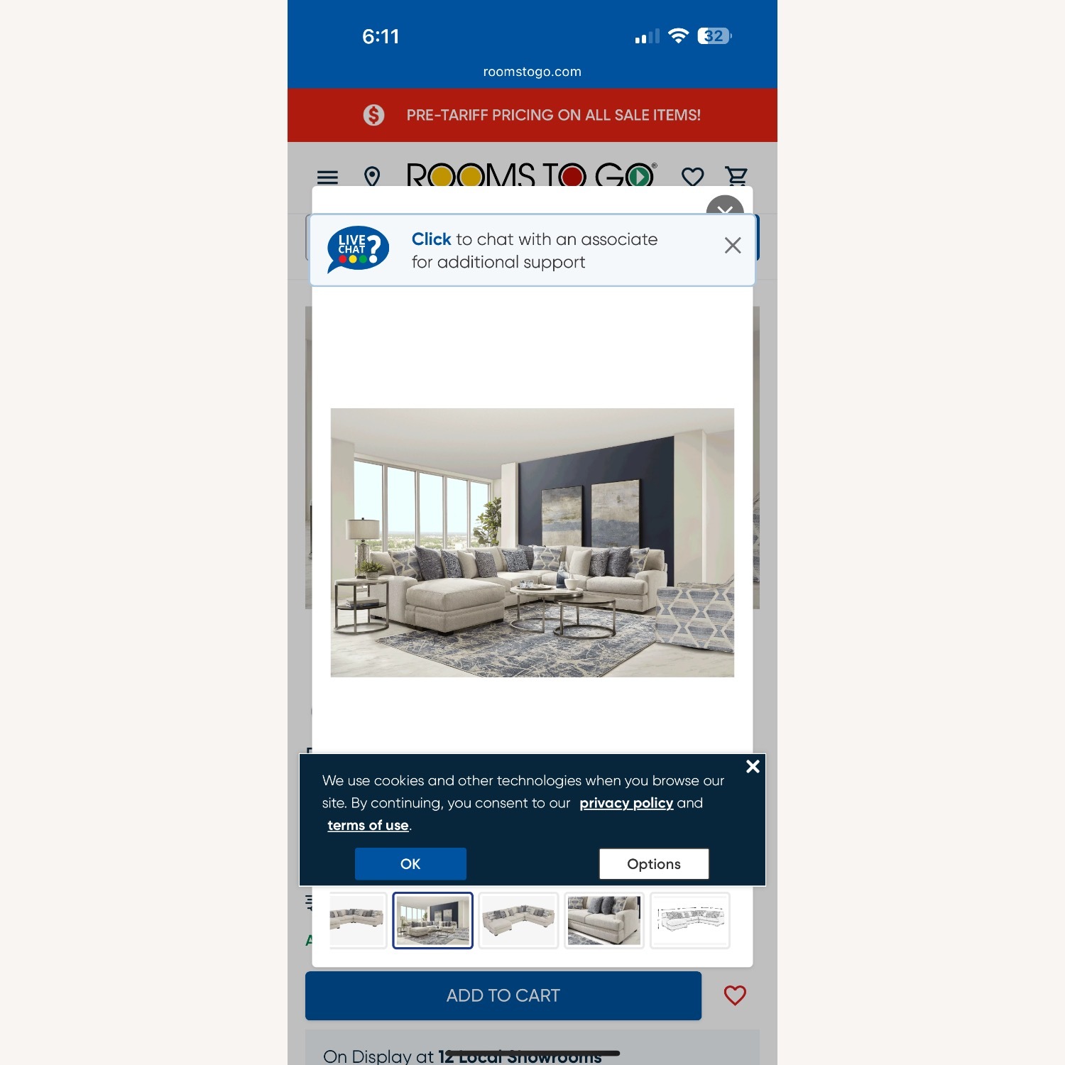 Bedford Park 3 Pc Left Arm Chaise Sectional - image-3