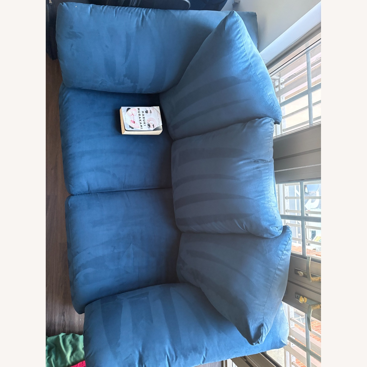 Ashley Furniture Deep Blue Two Seater Sofa - image-3