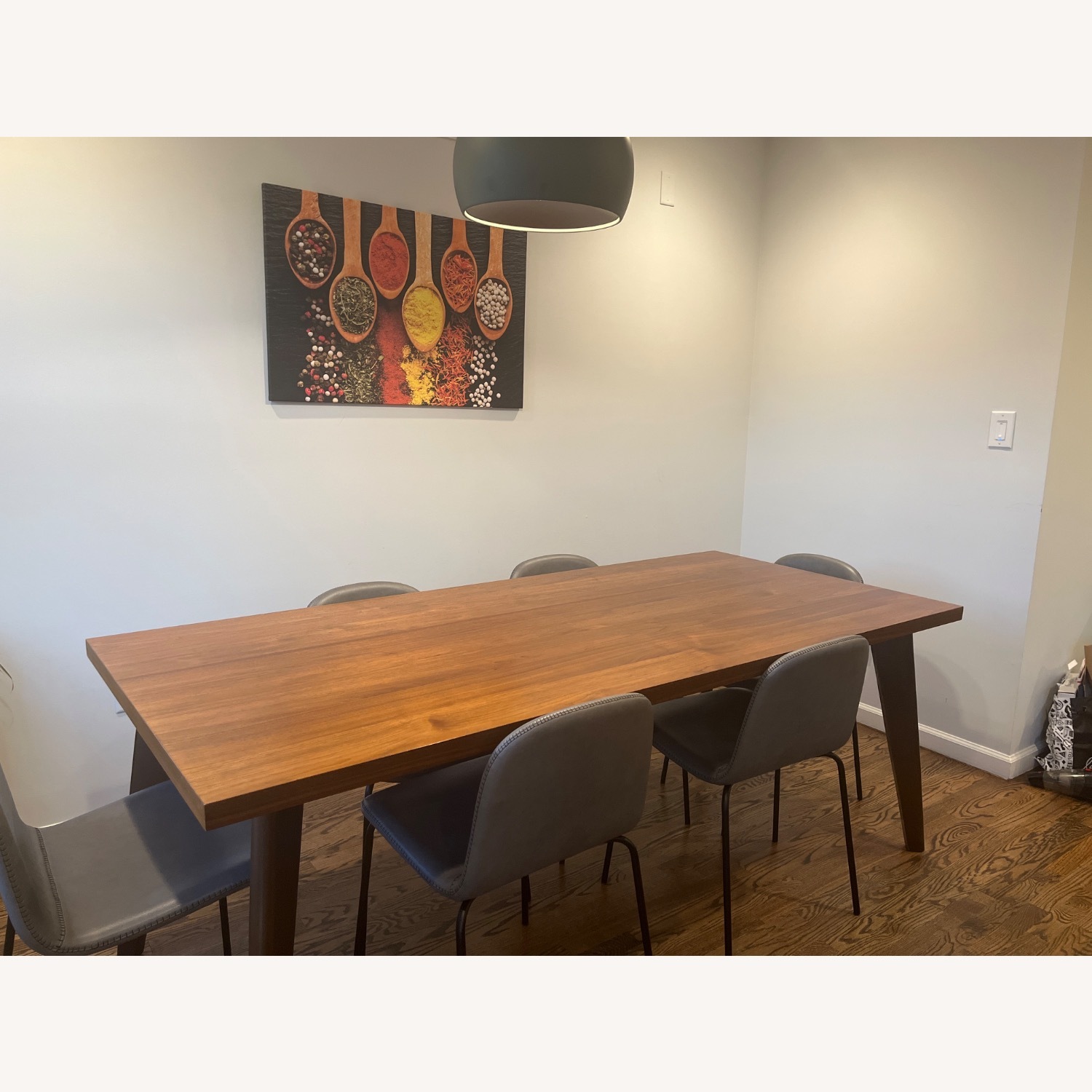 CB2 Harper Dining Table for 8 Walnut finish - image-1